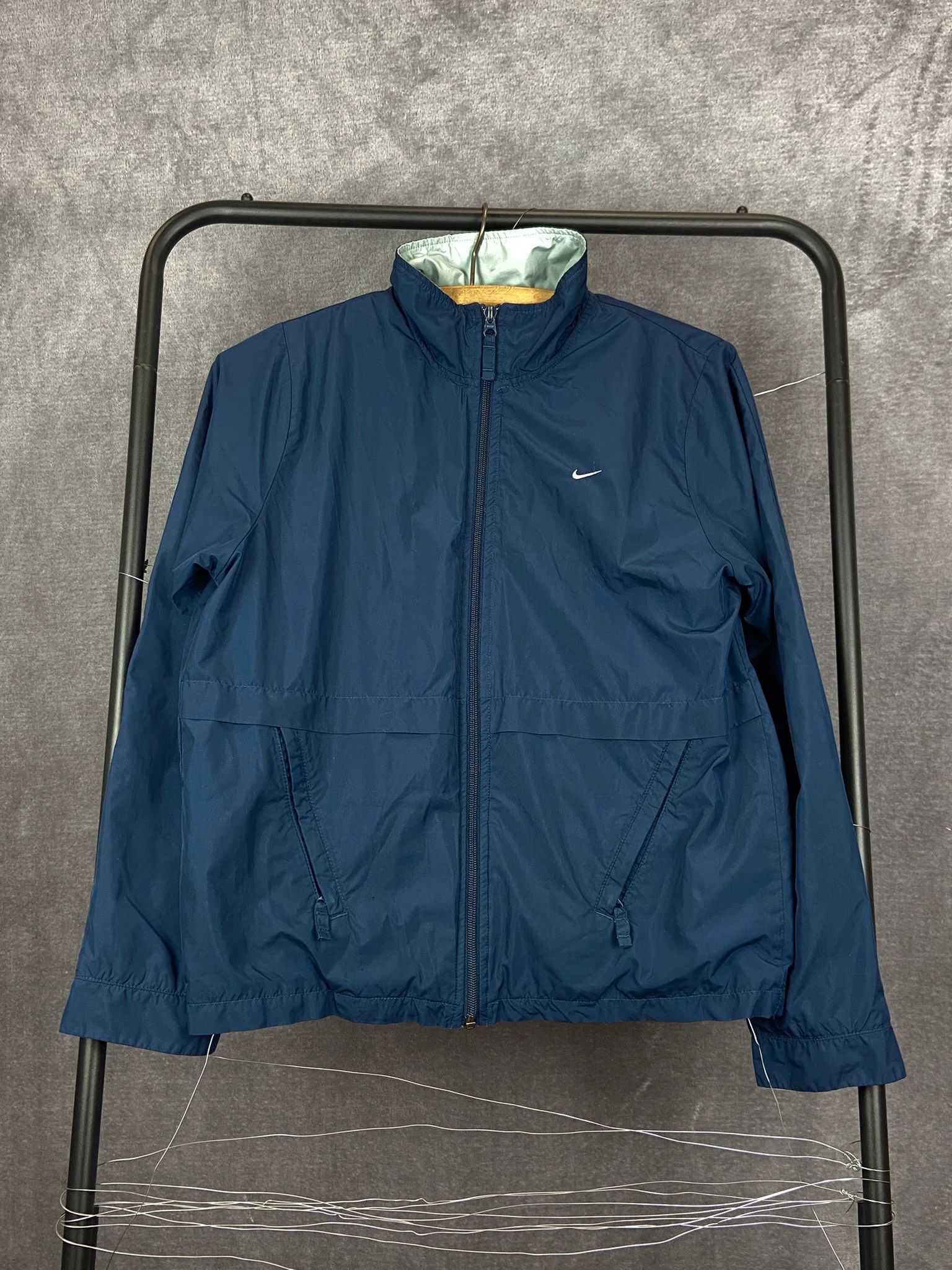 Nike Nike Windbreaker Jacket Zip Up Mini Swoosh Embroidered S Size US S / EU 44-46 / 1 - 1 Thumbnail