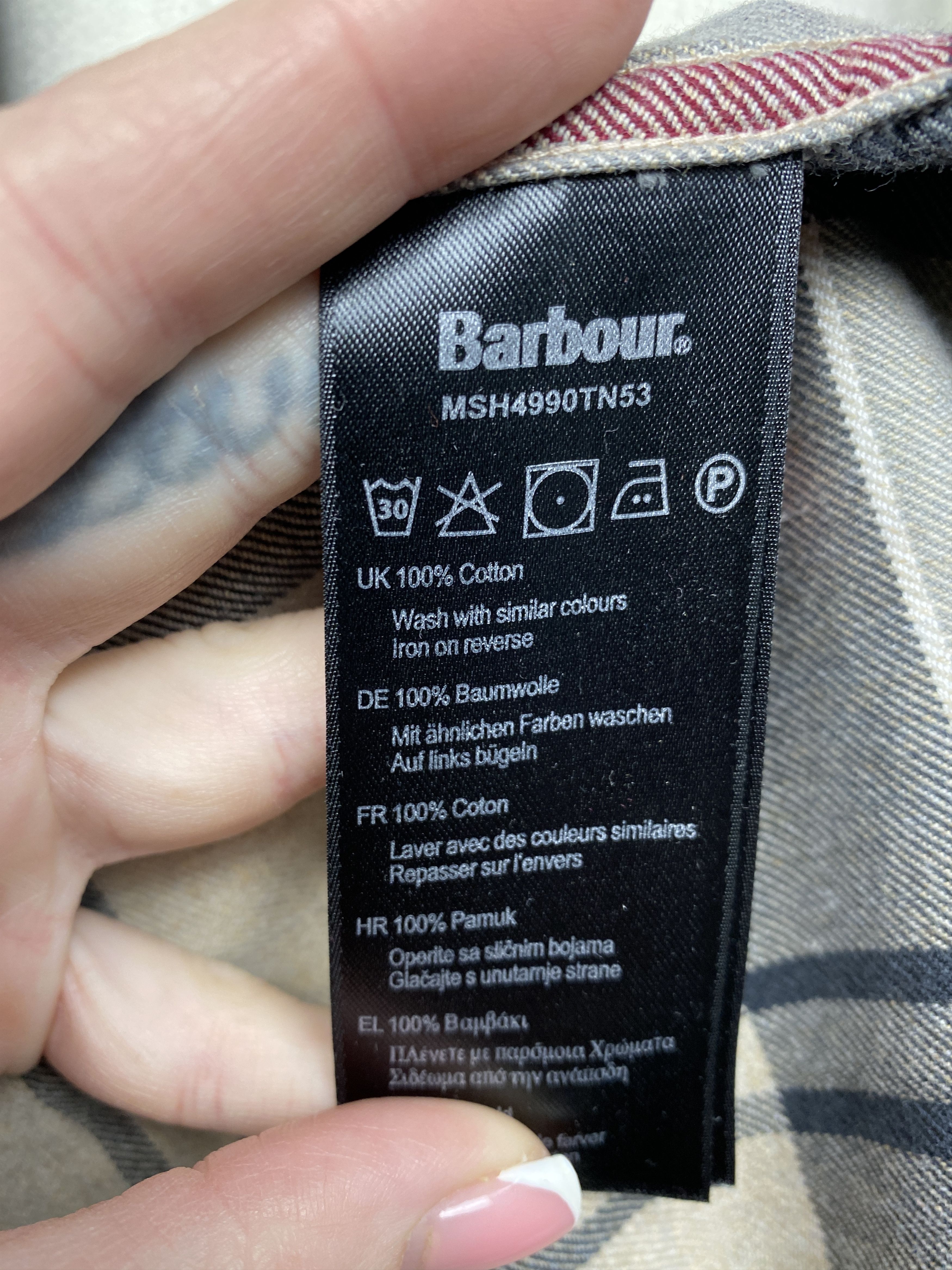 Barbour × Flannel Barbour Vintage Flannel Mens Tartan Plaid Shirt Size US XL / EU 56 / 4 - 6 Thumbnail