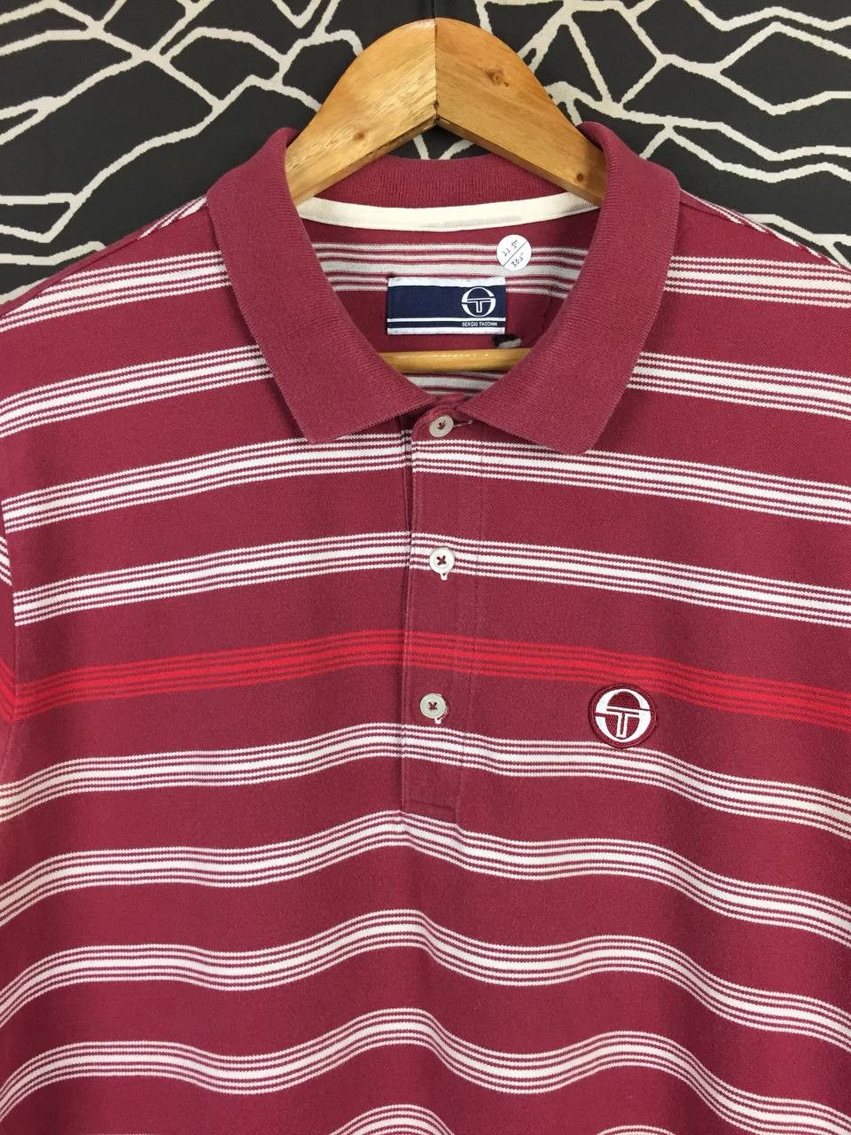 Sergio Tacchini Sergio Tacchini Embroidered Logo Casual Striped Polo Shirt Size US XL / EU 56 / 4 - 3 Thumbnail