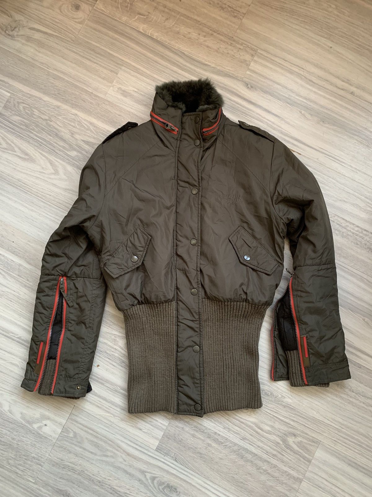 Hysteric Glamour Y2K rabbit fur bomber jacket LGB Prada Helmut Lang styled Size L / US 10 / IT 46 - 3 Thumbnail