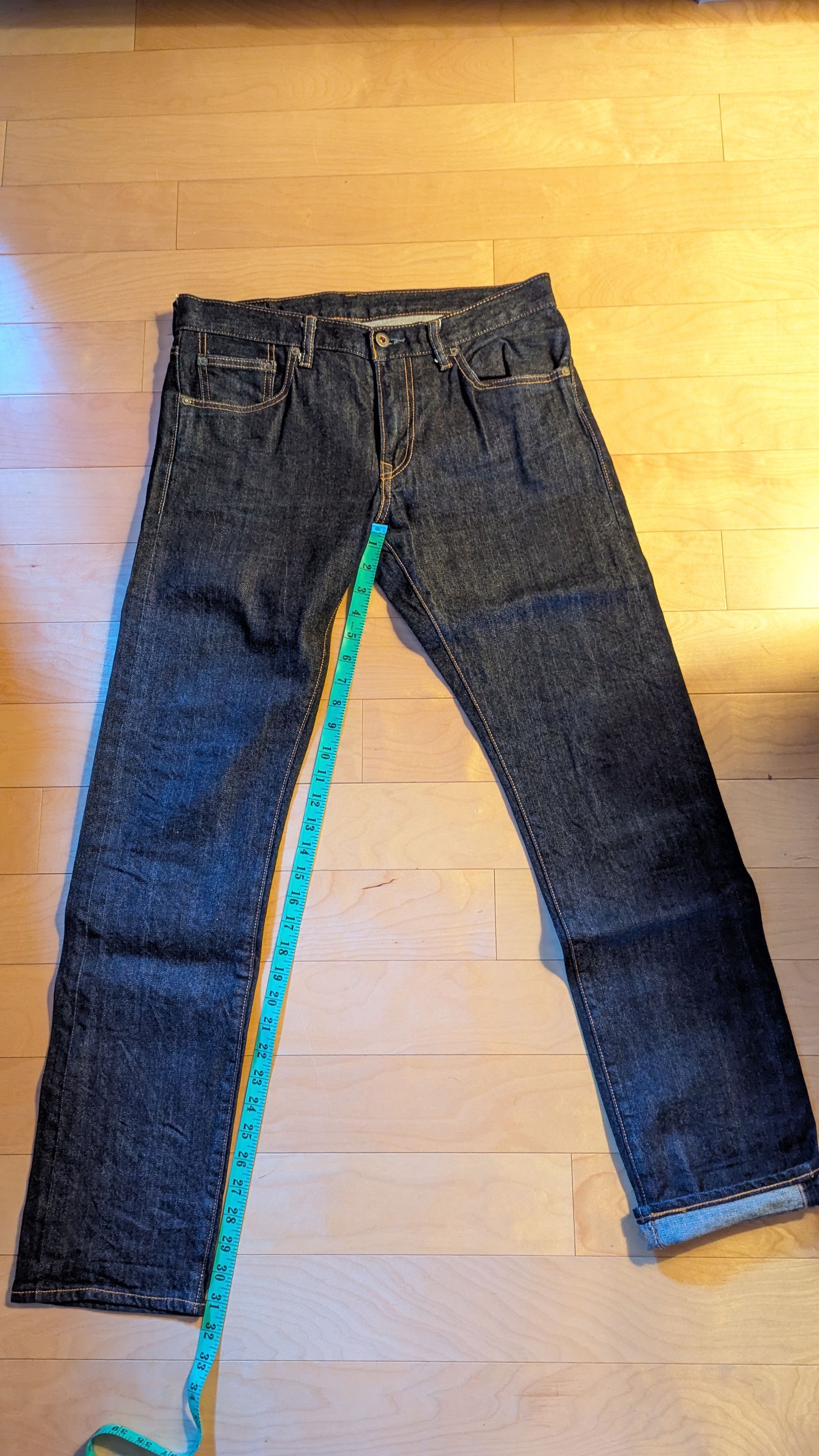 Levi's Rare Levi's Matchstick selvedge denim jeans Size US 33 - 3 Thumbnail