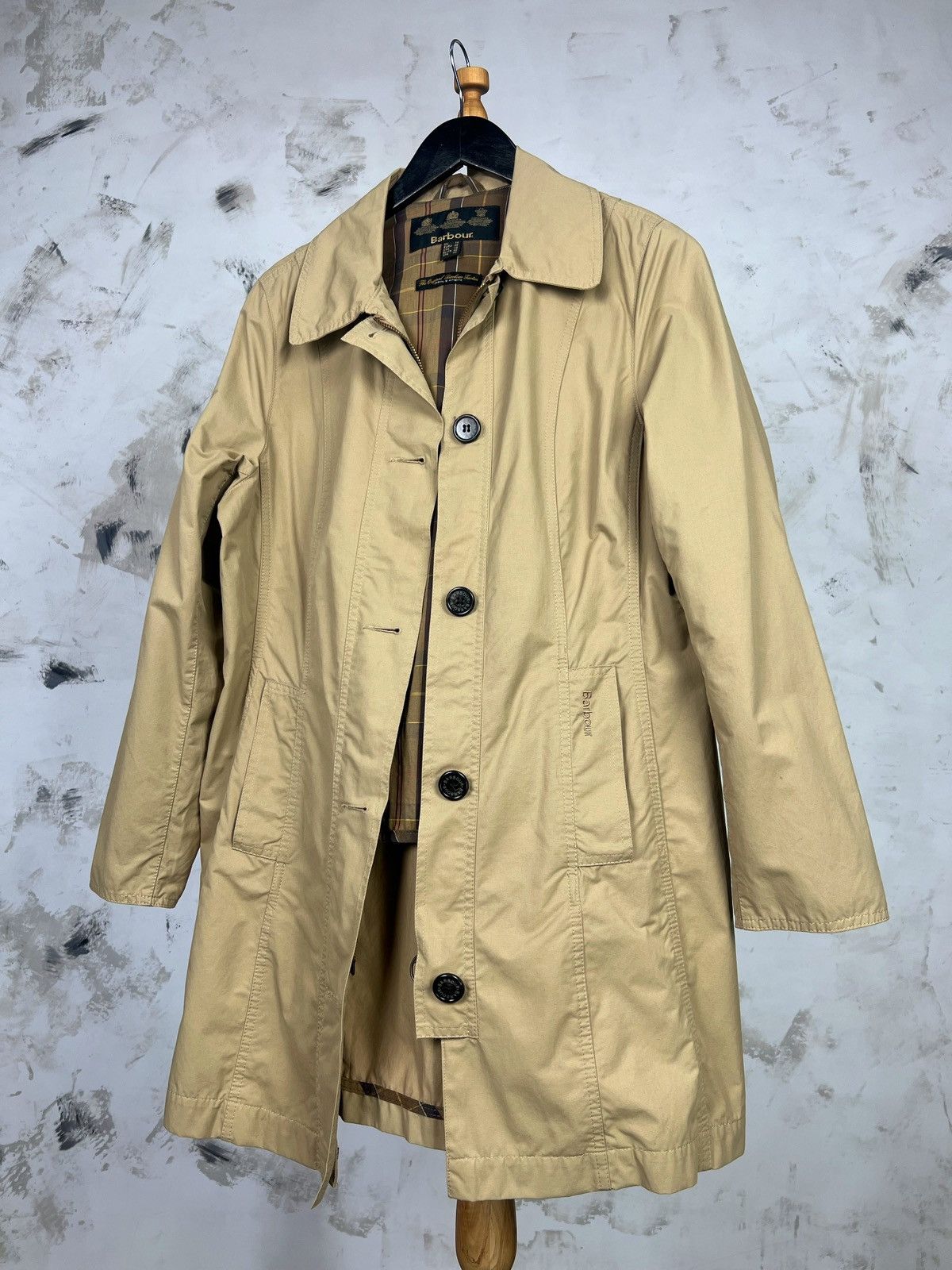 Barbour Barbour Gaberdine Belsay Trench Coat Size UK 14 USA 10 Size L / US 10 / IT 46 - 1 Thumbnail
