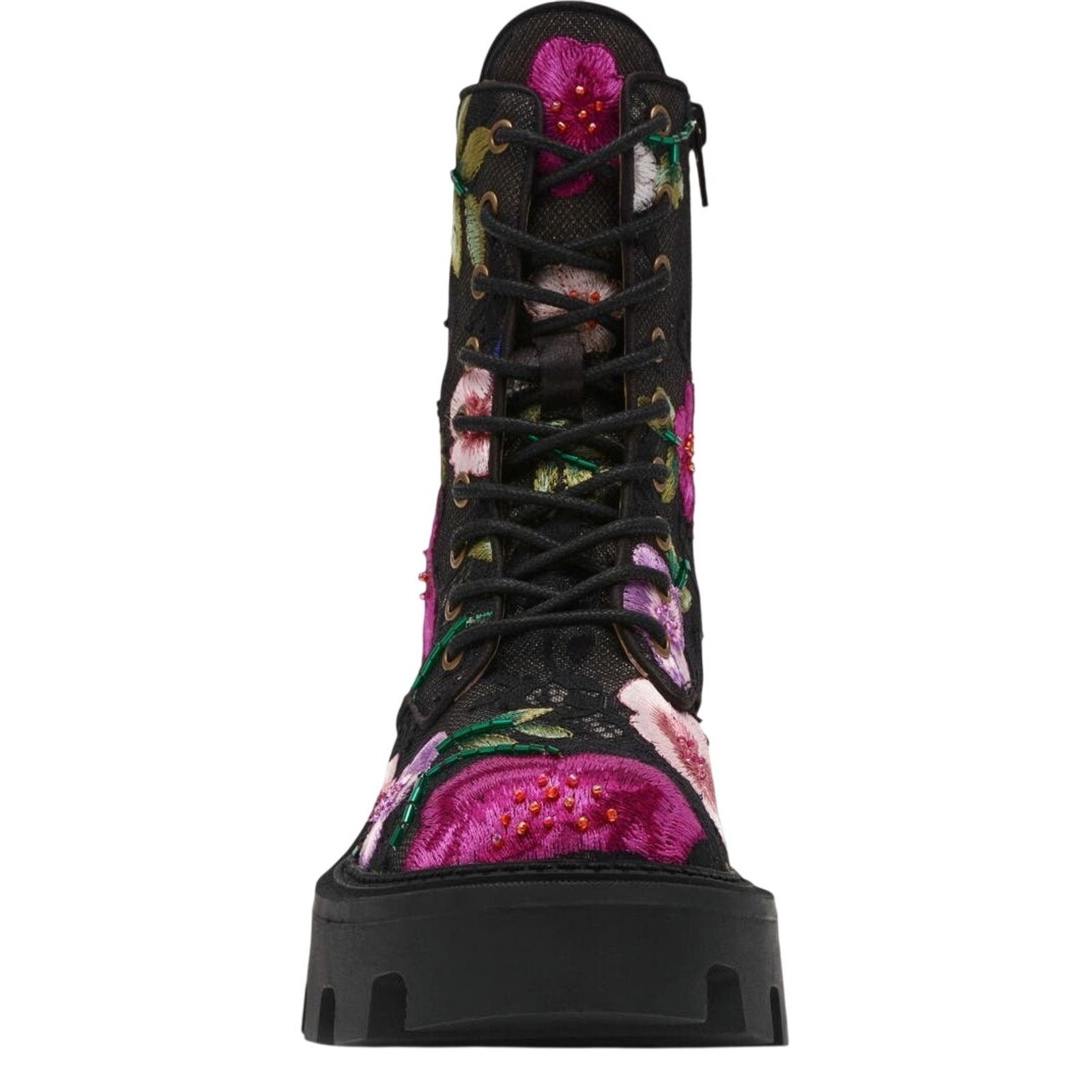 Betsey Johnson BETSEY JOHNSON Polli Beaded Floral Combat Boot Size 10 New Size US 10 / IT 40 - 1 Thumbnail