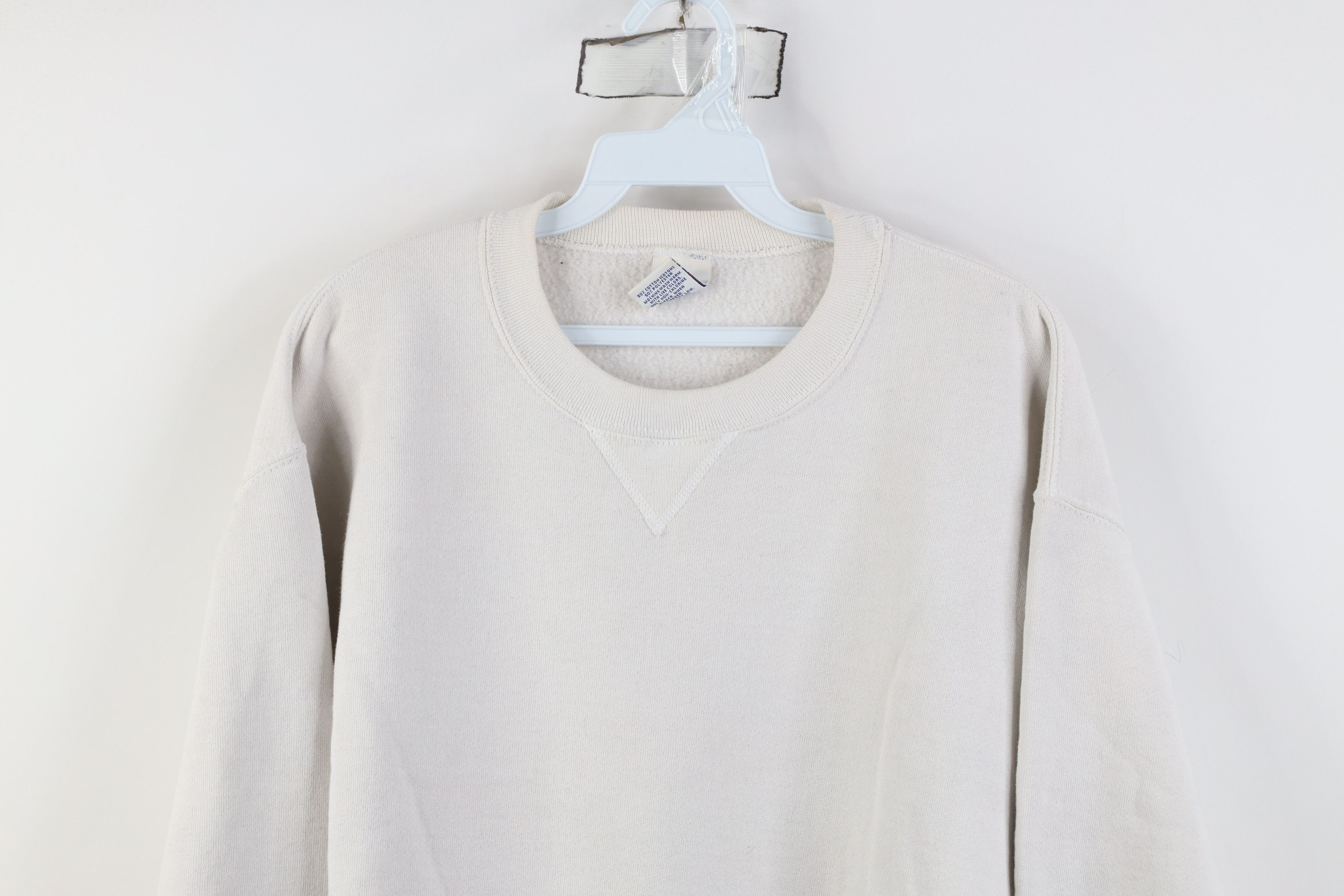 Russell Athletic Vintage 90s Russell Athletic Blank Crewneck Sweatshirt White Size US M / EU 48-50 / 2 - 2 Thumbnail