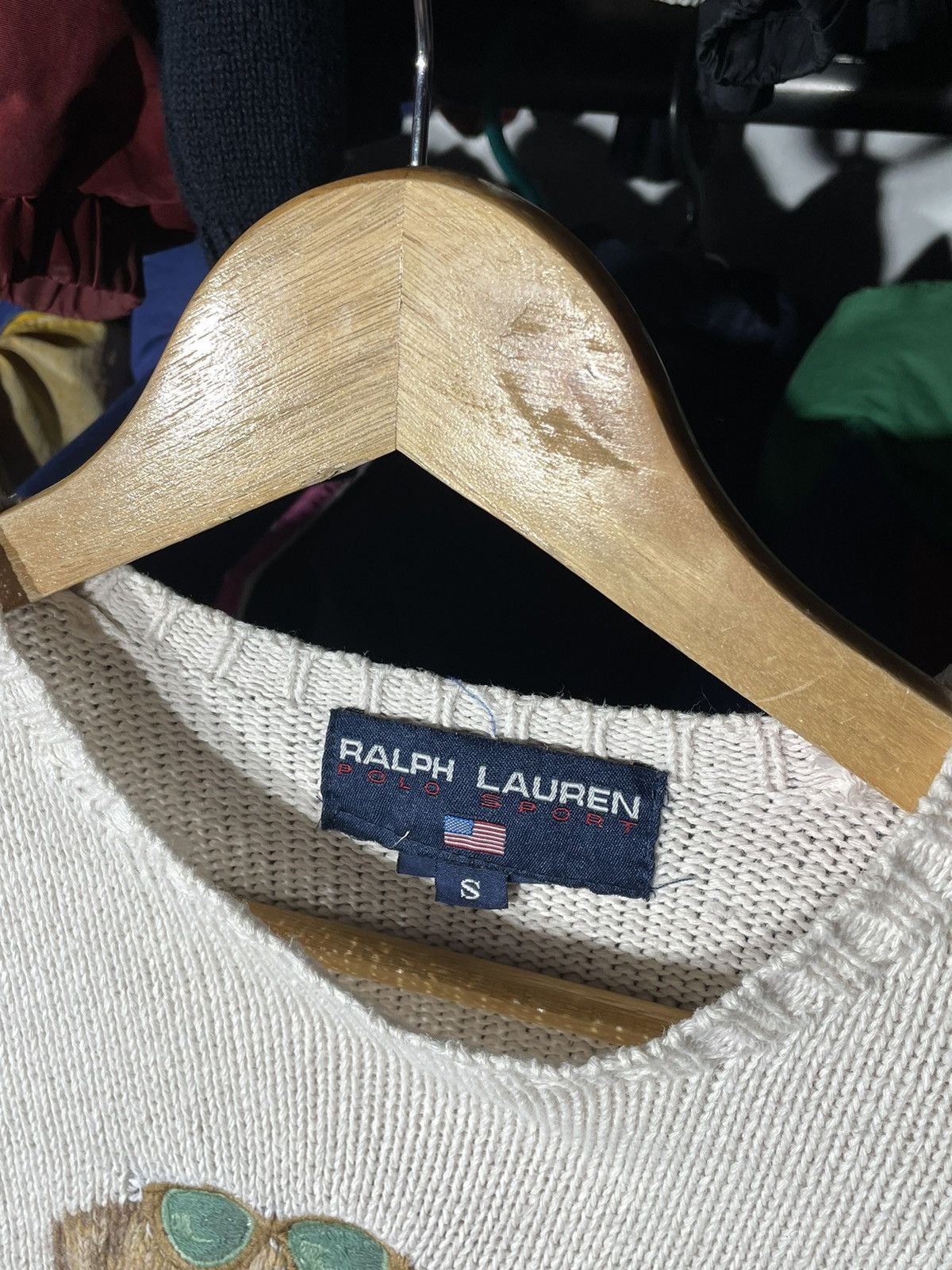 Polo Ralph Lauren × Vintage Sweater Polo Bear Vintage Hand Knit Size US S / EU 44-46 / 1 - 9 Thumbnail