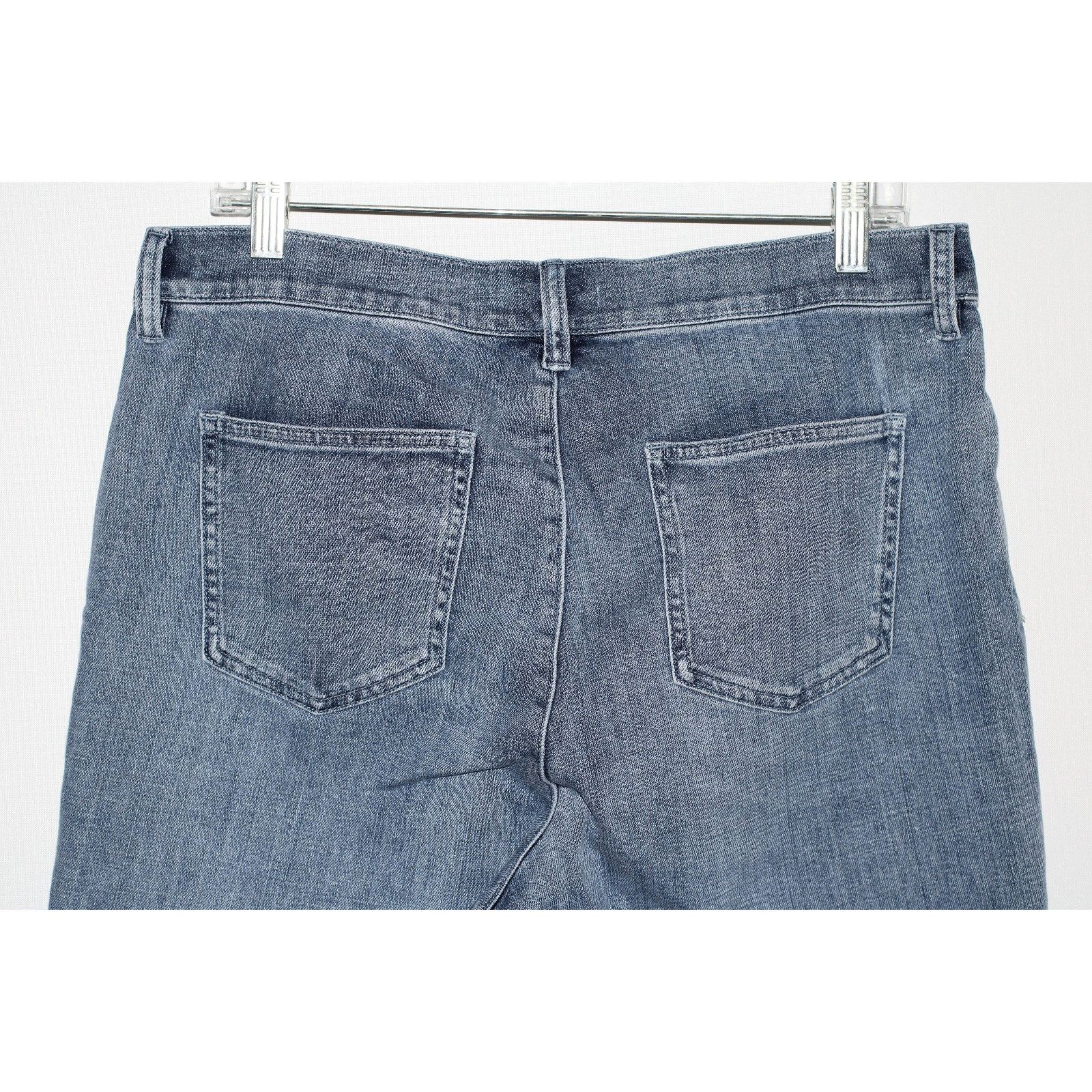 Eileen Fisher EILEEN FISHER High Waist Straight Ankle Org Cotton Jeans PM Size 34" / US 12 / IT 48 - 5 Thumbnail