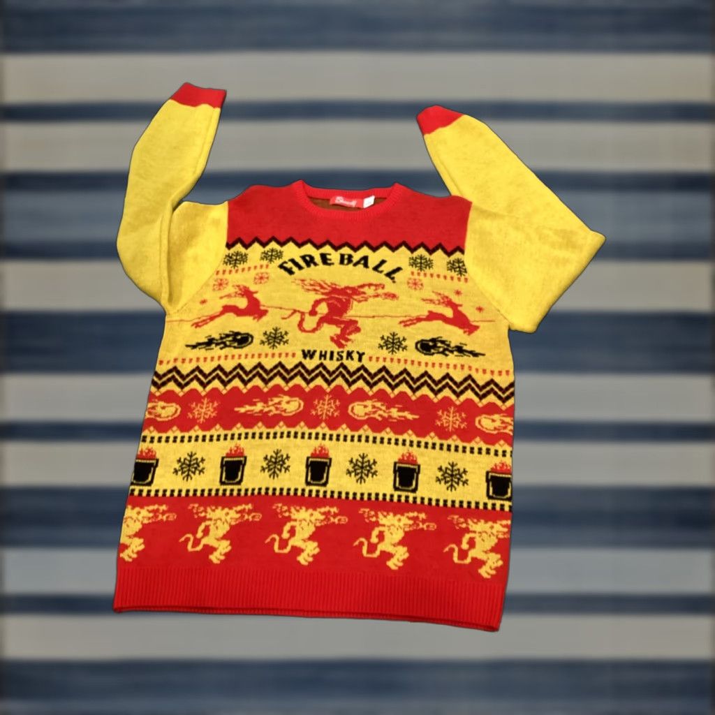 Logo 7 Shinesty Sweater Men L Multicolor Christmas Knit Crew Neck Long Sleeve Pullover Mens Size US L / EU 52-54 / 3 - 1 Thumbnail