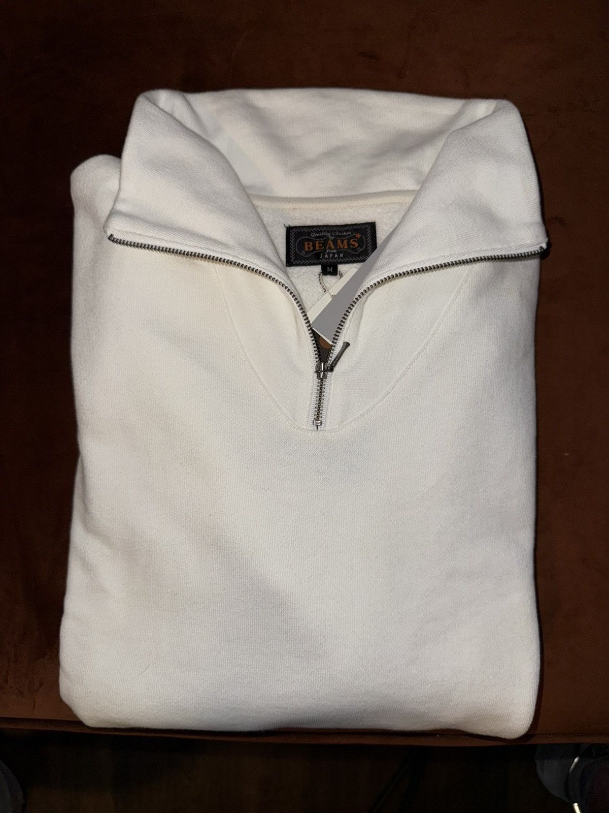 Beams Plus Beams Plus Beams+ Half-Zip Sweatshirt - White Size US M / EU 48-50 / 2 - 2 Thumbnail