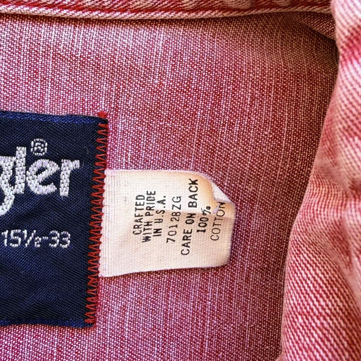 Vintage Vintage Wrangler Brushpopper Shirt Made On USA Pastel Stripe Size US L / EU 52-54 / 3 - 5 Thumbnail