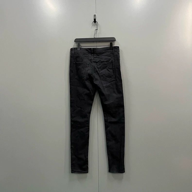 Yves Saint Laurent Saint LaurentBlack diagonal zipper jeans 2503-Nextarrow Size US 32 / EU 48 - 2 Thumbnail