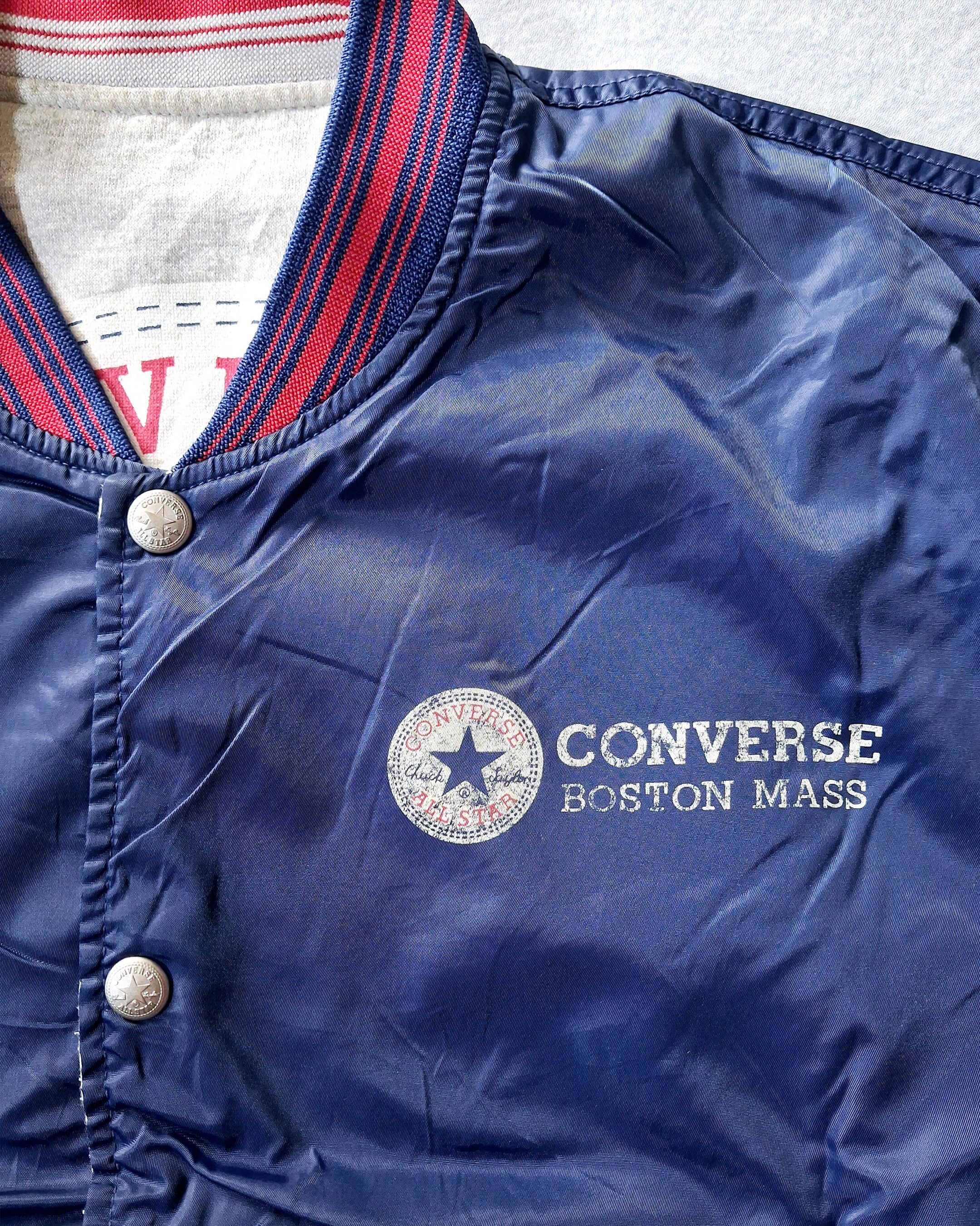 Converse CONVERSE NYLON SLEEVE VARSITY BUTTON JACKET REVERSIBLE Size US XL / EU 56 / 4 - 15 Thumbnail