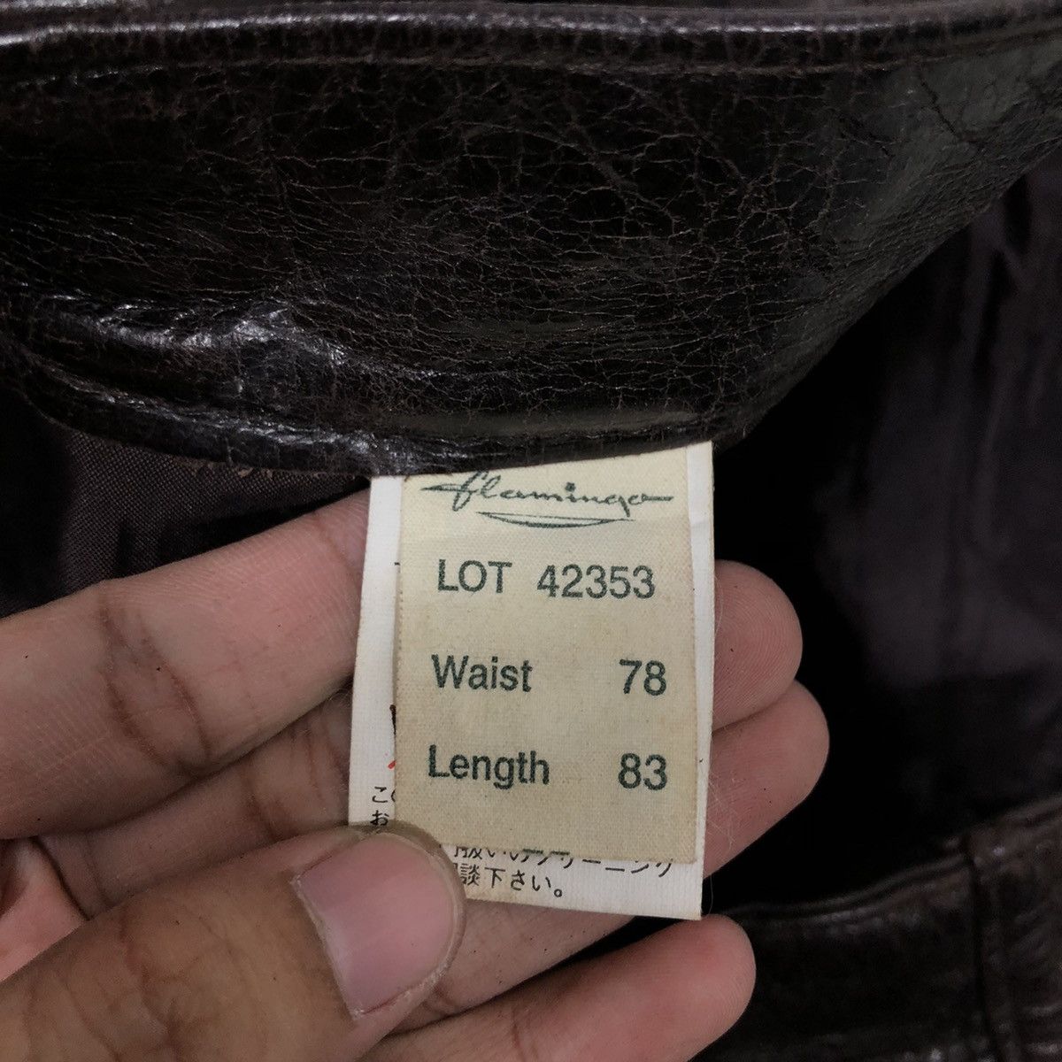 Genuine Leather 🔥Rare Flammingo Genuine Leather Pants Inspire by Hysteric Size US 28 / EU 44 - 12 Thumbnail