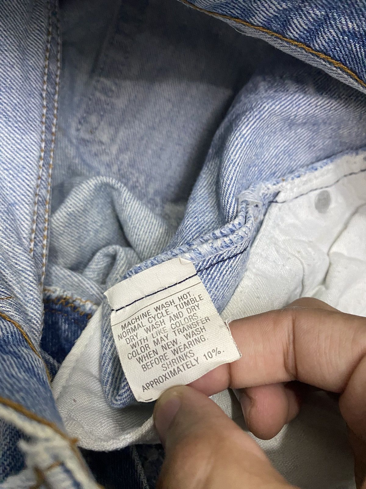 Levi's × Levi's Vintage Clothing VINTAGE LEVIS 501 DISTRESSED LEG CUT DENIM JEANS Size US 30 / EU 46 - 9 Thumbnail
