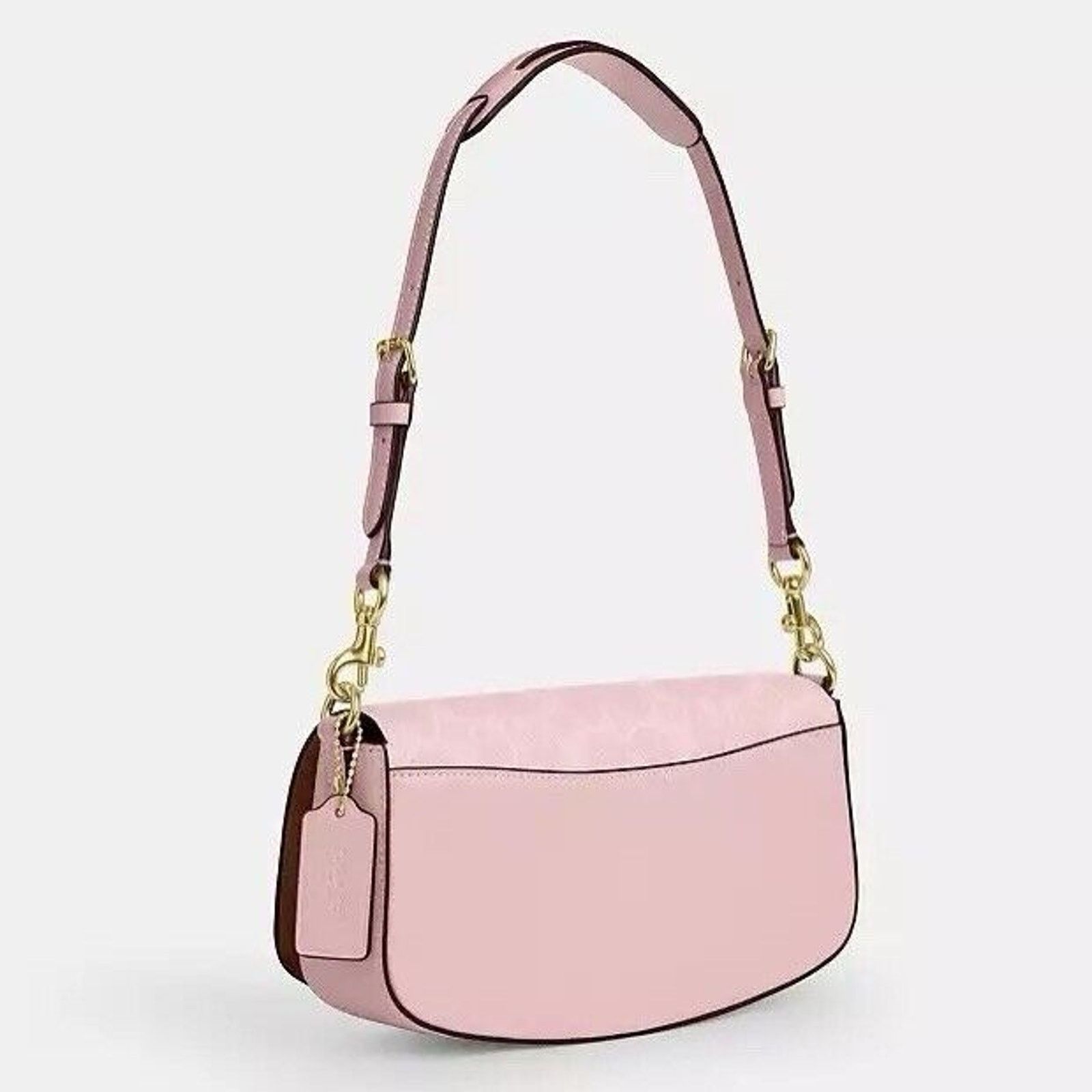 Coach Coach Andrea Shoulder Bag Signature Canvas CV973 Powder Pink Size ONE SIZE - 8 Thumbnail