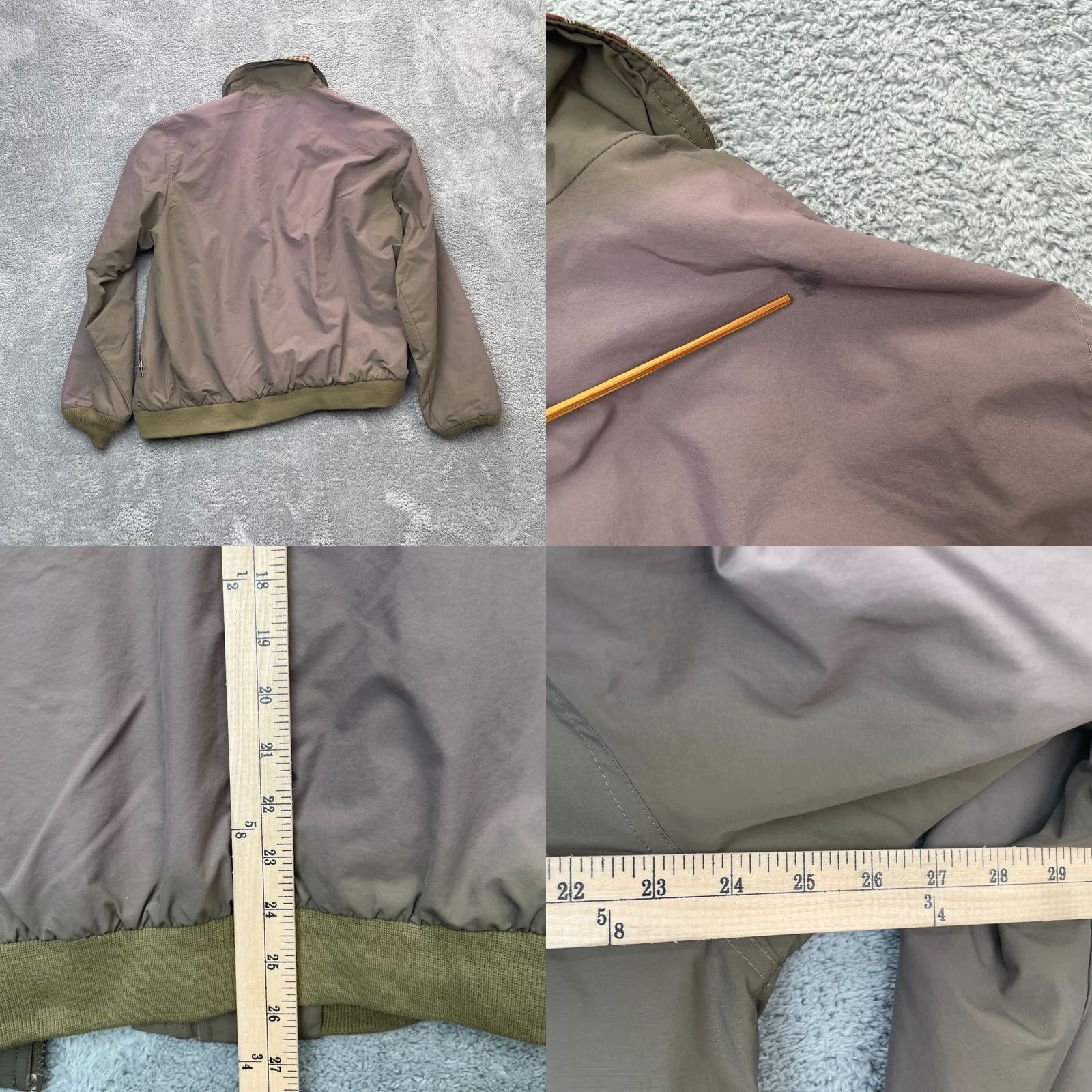 Vintage VINTAGE L.L. Bean Jacket Mens M Parka Nylon Gray Purple Zip Full Zip Pockets Stand-Up Collar Short Coat Size US M / EU 48-50 / 2 - 9 Thumbnail