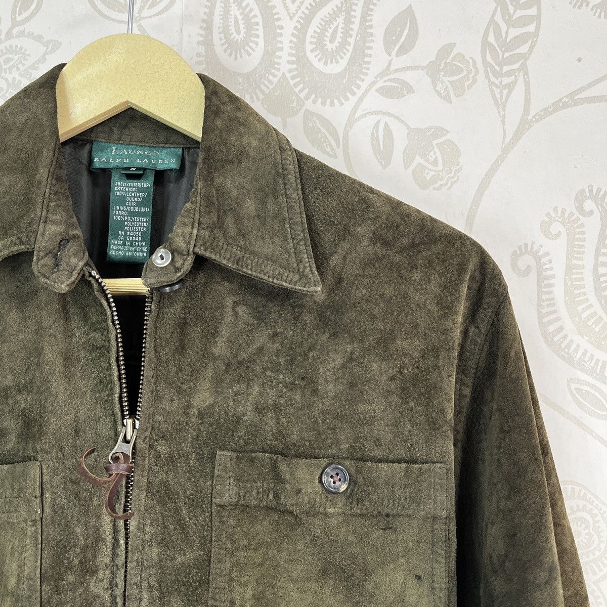 Ralph Lauren Vintage Ralph Lauren Sick Suede Green Light Jacket Size US M / EU 48-50 / 2 - 6 Thumbnail