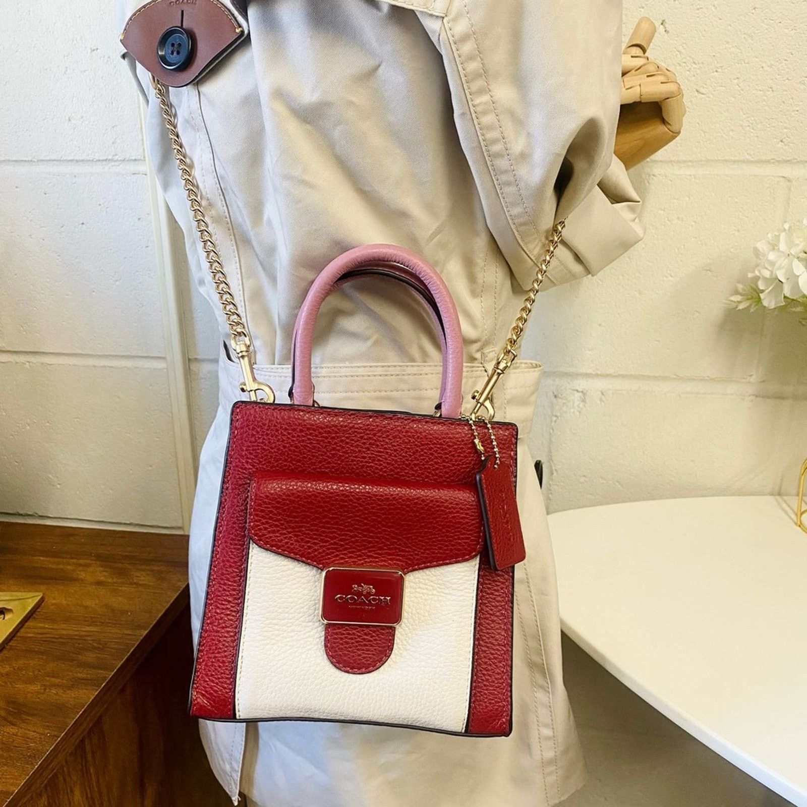 Coach COACH C6994 Mini Pepper Crossbody Bag In 1941 Red Multi Size ONE SIZE - 2 Thumbnail