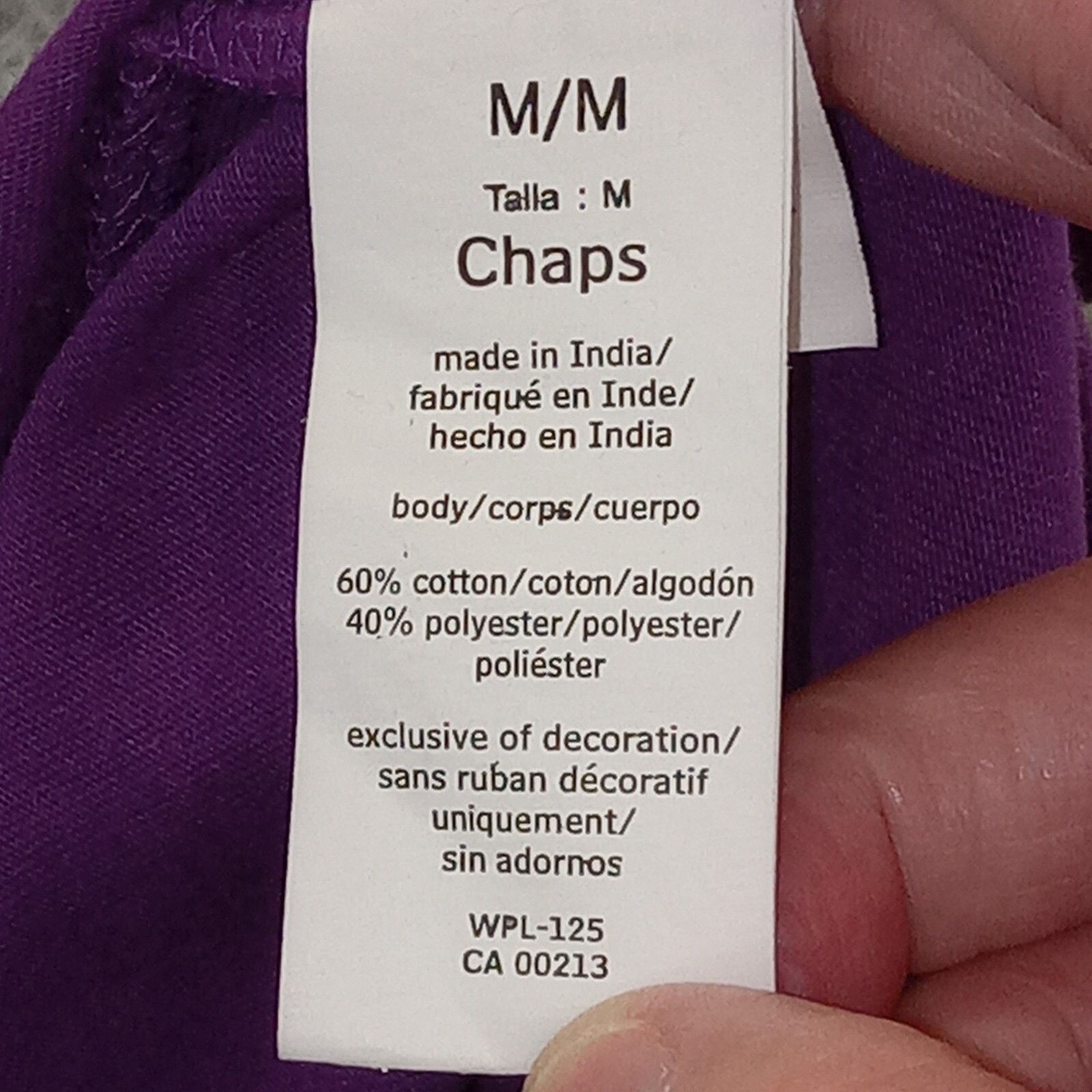 Chaps Chaps Polo Shirt M Men's Ralph Lauren 2 Button Purple Size US M / EU 48-50 / 2 - 6 Thumbnail