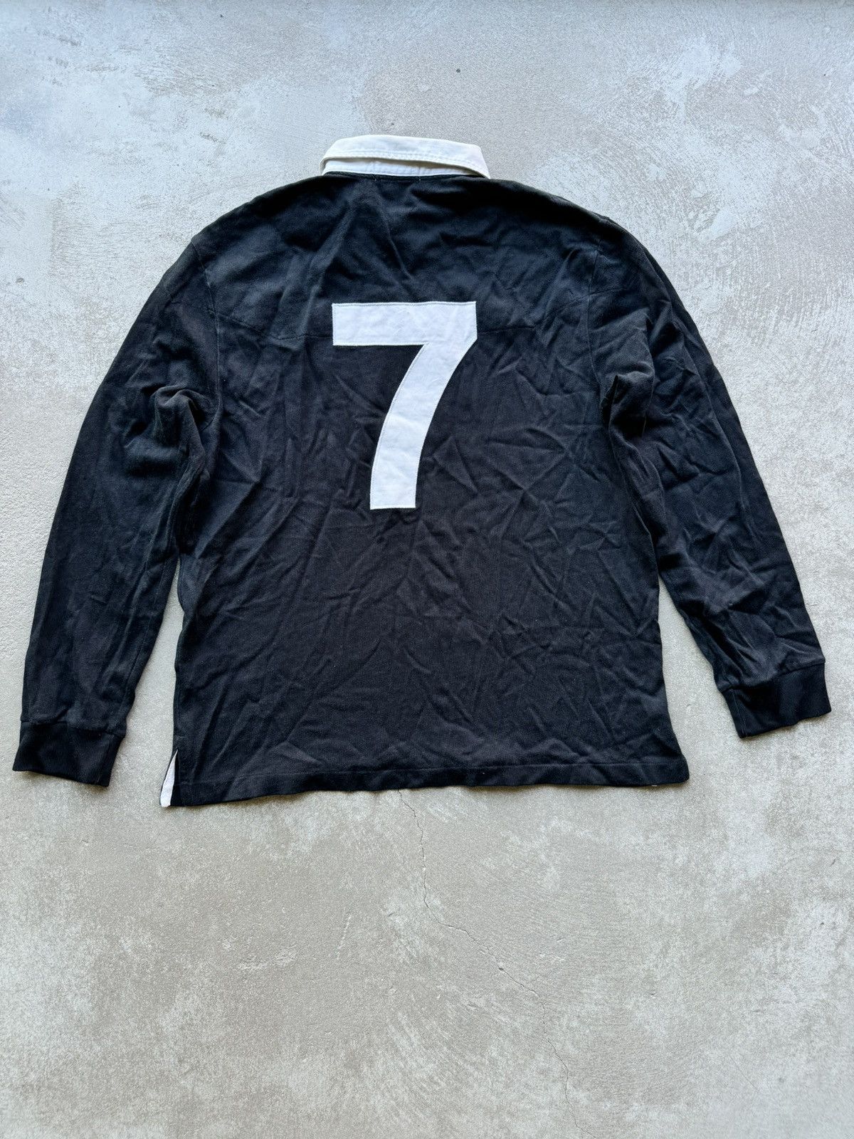 Polo Ralph Lauren × Ralph Lauren × Vintage Polo Ralph Lauren Vintage Rugby Longsleeve Hype Rare Size US XL / EU 56 / 4 - 2 Thumbnail