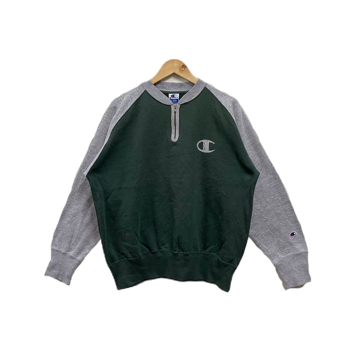Champion Vintage Champion sweatshirt half zipper Size US XL / EU 56 / 4 - 1 Thumbnail