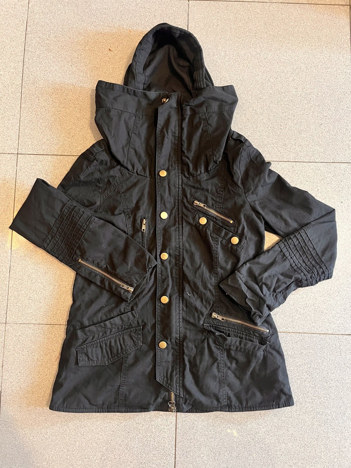 Vintage Hoodie punk zip parka jacket Size S / US 4 / IT 40 - 1 Thumbnail