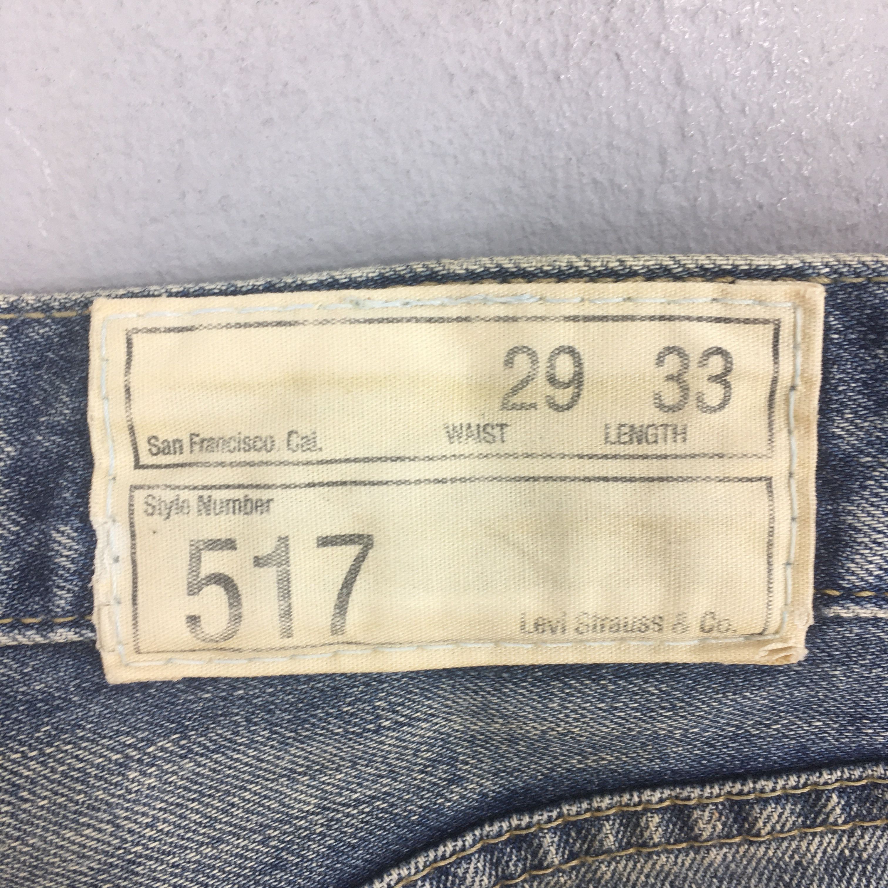 Levi's Size 28x33 Vintage 90s Levi's 517 Flared Bootcut Jeans S2012 Size US 28 / EU 44 - 12 Thumbnail
