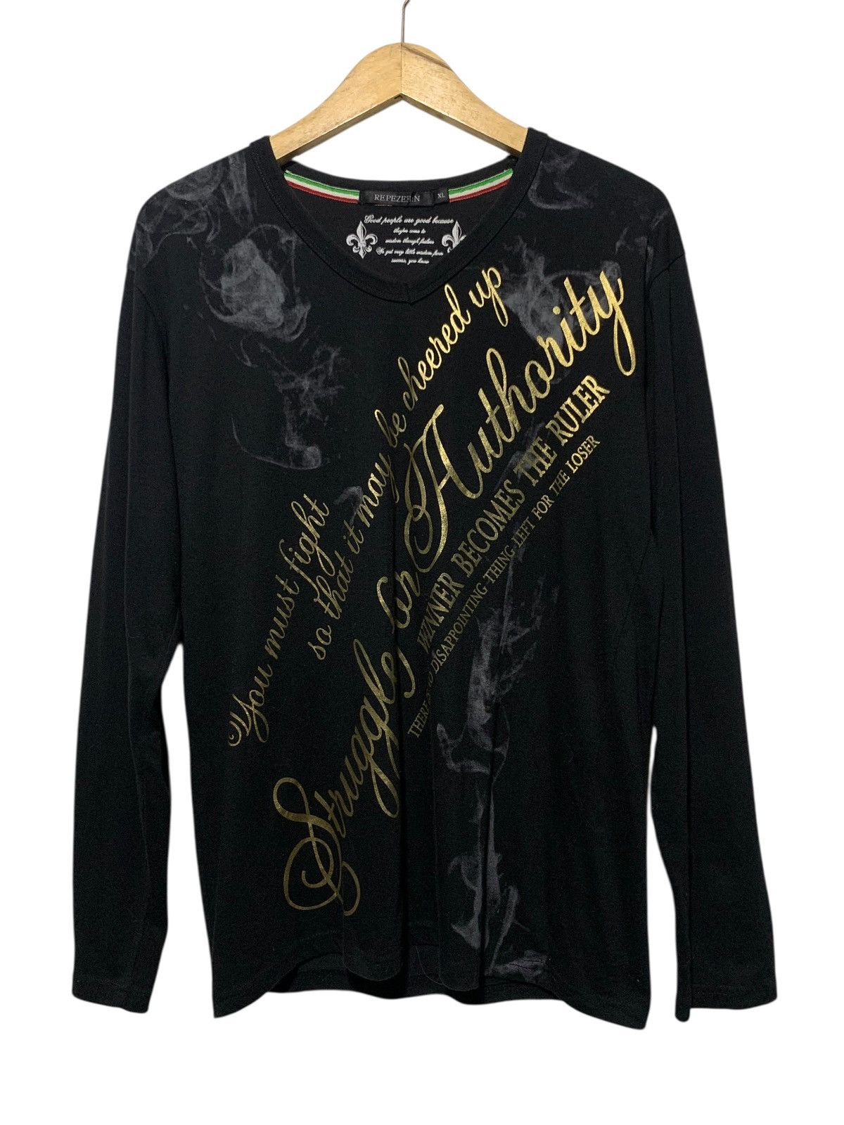 Hysteric Glamour × If Six Was Nine × Le Grande Bleu (L.G.B.) 2000s Repezeen gothic punk poem longsleeve Size US L / EU 52-54 / 3 - 1 Thumbnail