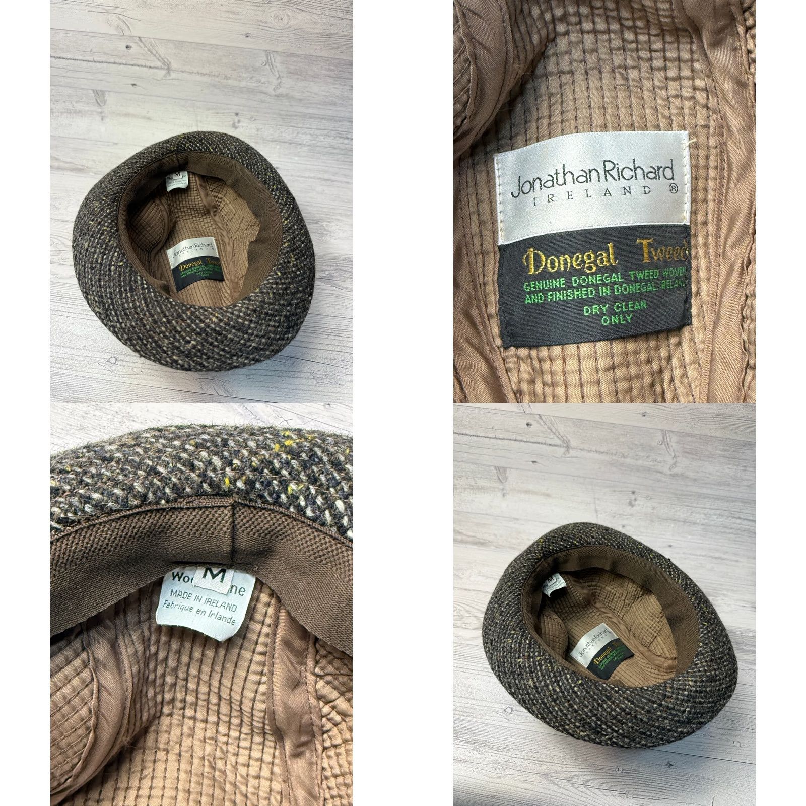 Vintage Jonathan Richard Ireland Donegal Tweed Wool fedora hat Gray size M Size ONE SIZE - 8 Thumbnail