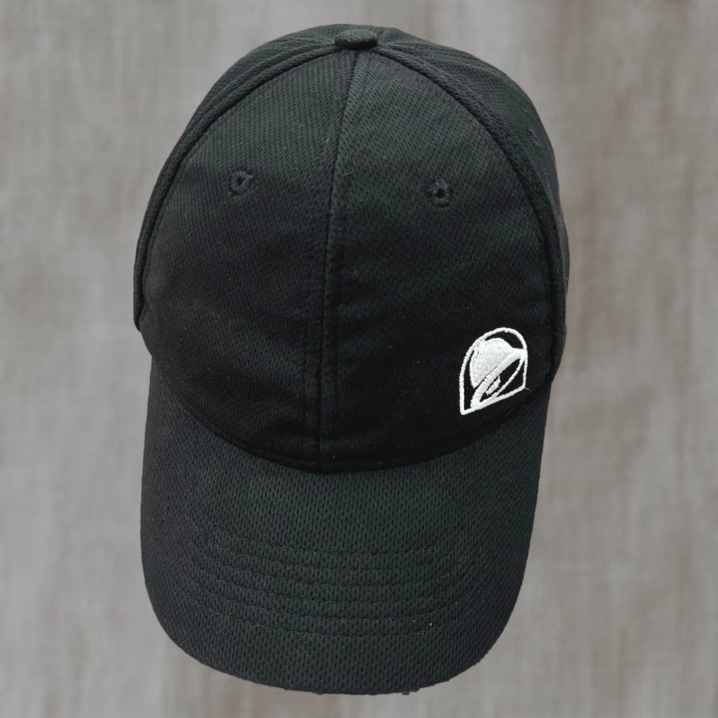 Bell Taco Bell Hat Cap Baseball Cap Adjustable Black White Logo Work Employee Uniform Size ONE SIZE - 1 Thumbnail
