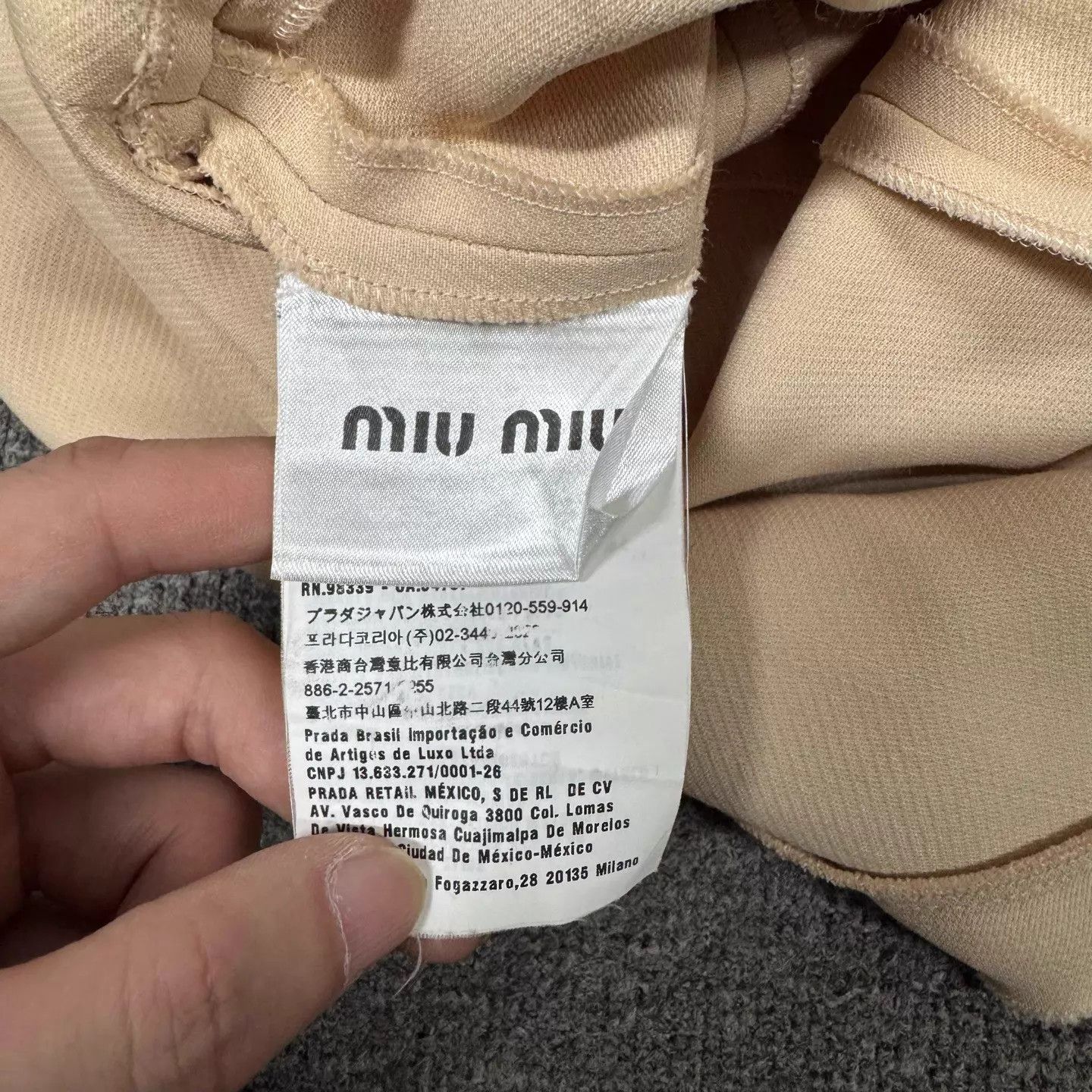 Miu Miu MIU MIU Beige Beaded Peter Pan Sleeveless Waist Dress 42 Size M / US 6-8 / IT 42-44 - 5 Thumbnail