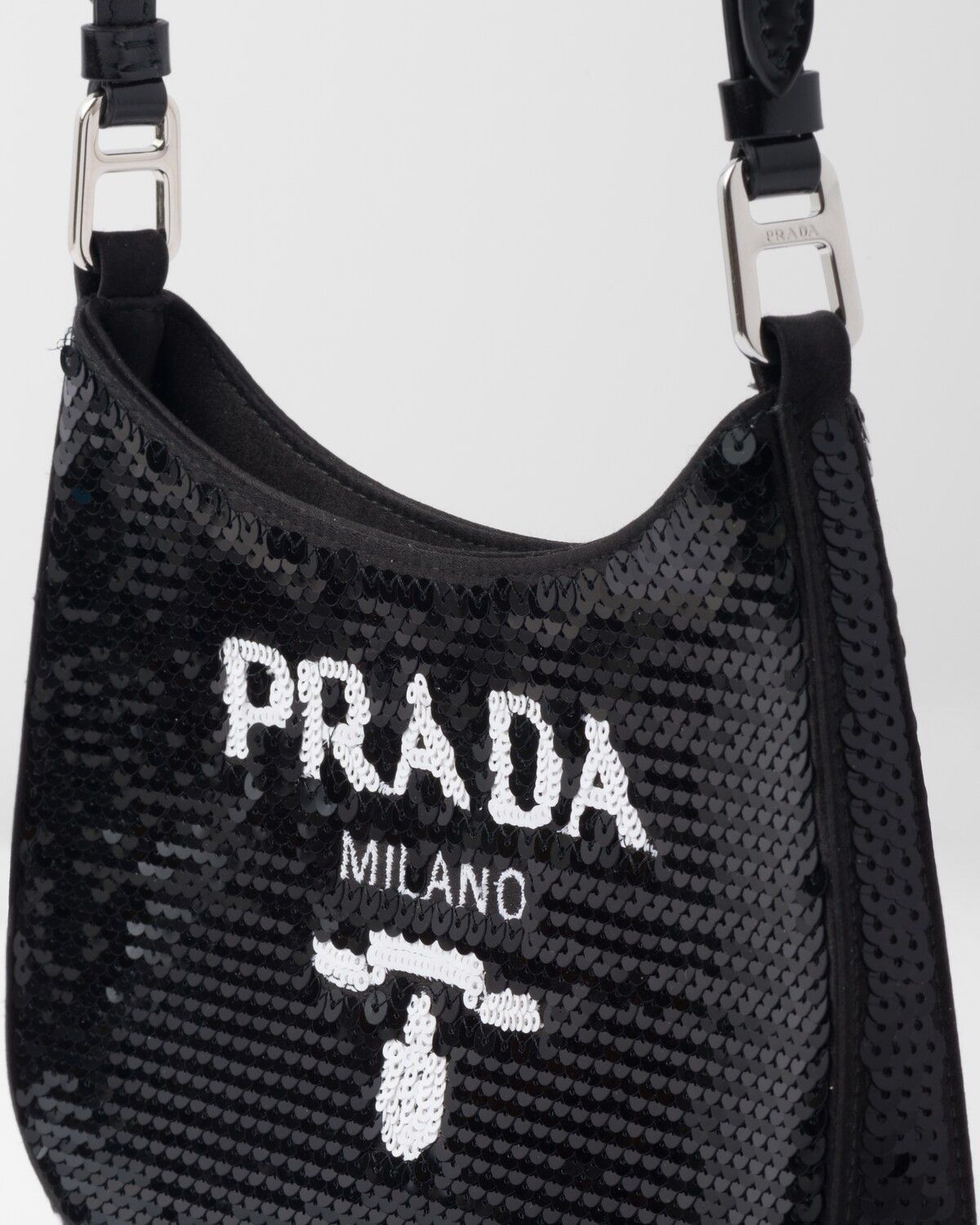 Prada o1la1rc1a0925 Size: OS / Cleo Sequined Bag in Black Size ONE SIZE - 6 Thumbnail