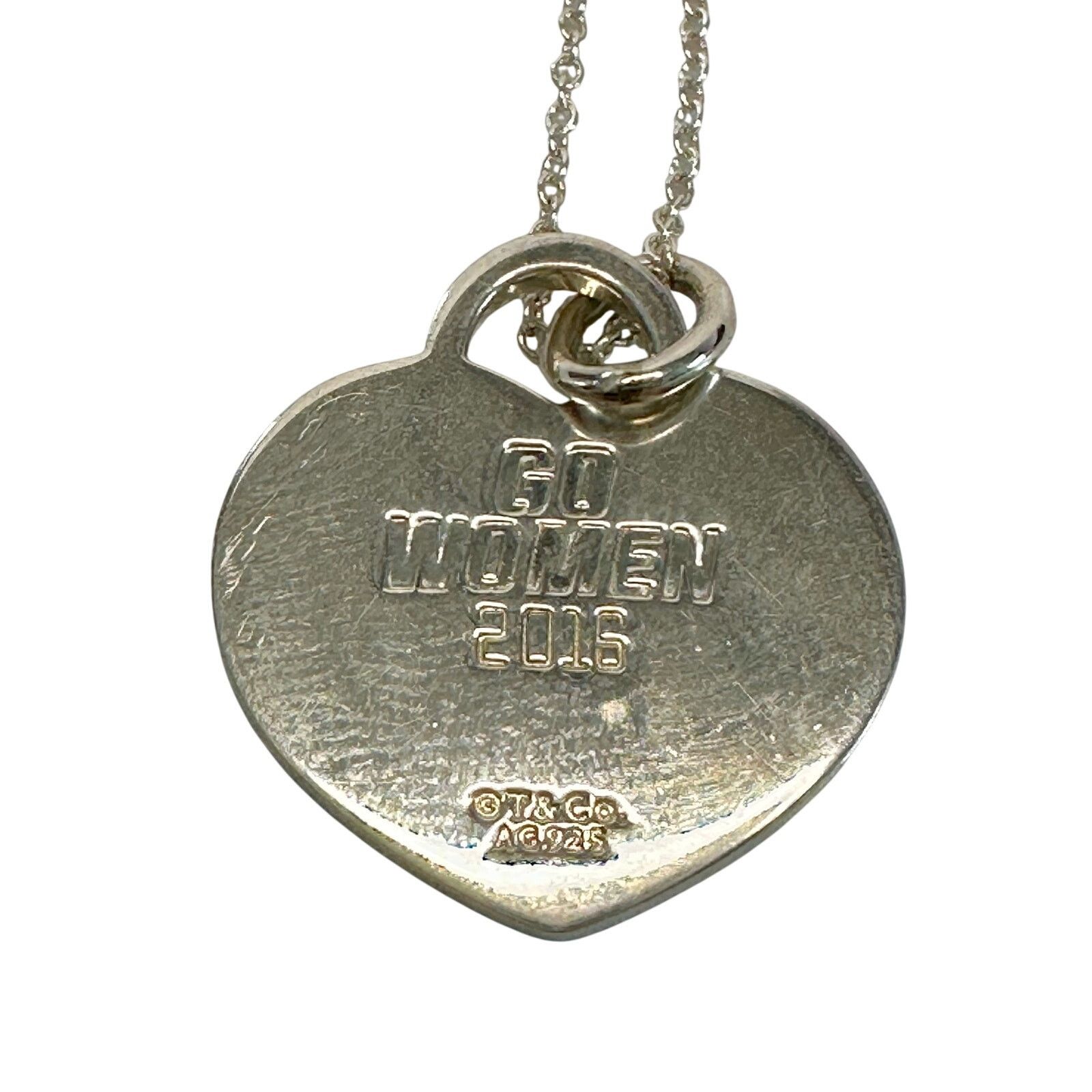 Tiffany & Co. Tiffany and Co "Go Women" 2016 Marathon Heart Necklace Size ONE SIZE - 2 Thumbnail