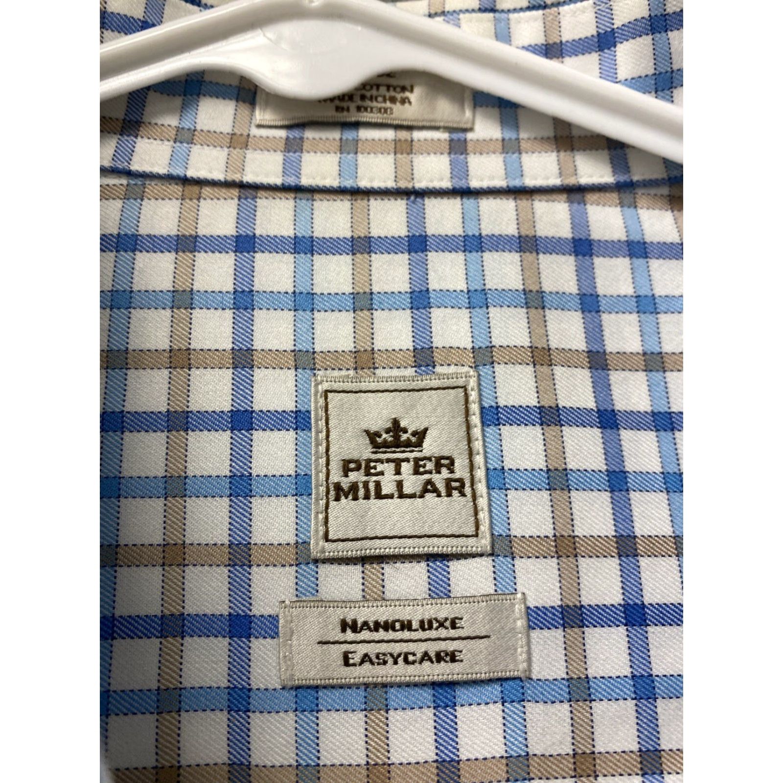 Peter Millar PETER MILLAR Nanoluxe Long Sleeve Button-Up Shirt Plaid Checkered Adult L Multicolor Classic Preppy Mens Size US L / EU 52-54 / 3 - 4 Thumbnail