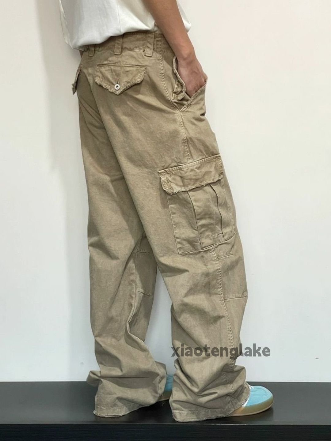 Designer × Japanese Brand × Vintage washed faded utility carpenter workwear cargo pants Size US 32 / EU 48 - 5 Thumbnail