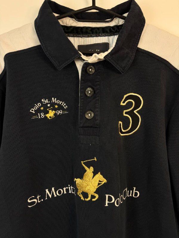 Polo Ralph Lauren VTG Polo St Moritz Switzerland Rugby SIZE XL Size US XL / EU 56 / 4 - 2 Thumbnail