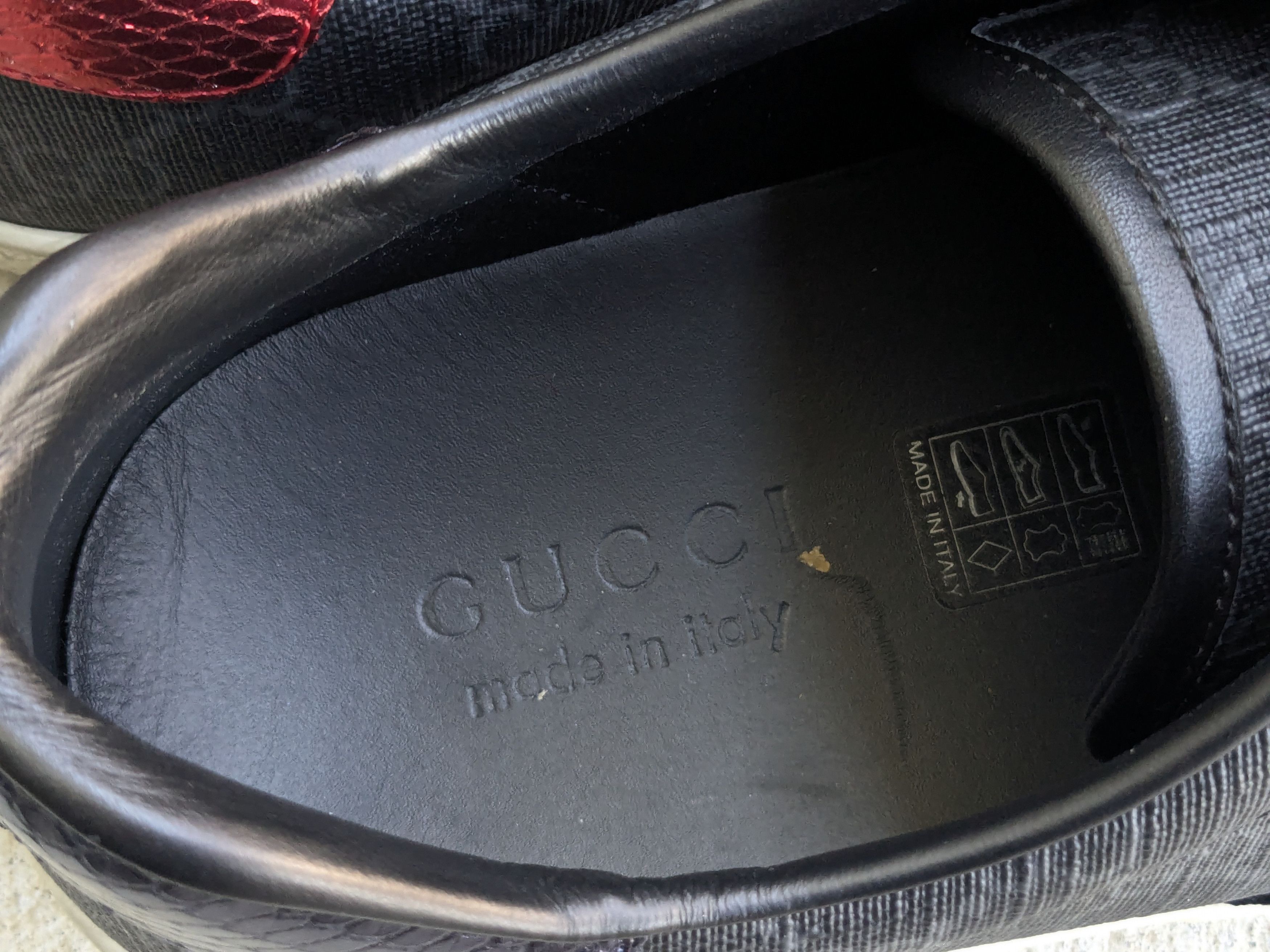 Gucci Gucci Ace Sneakers Monogram Camvas 9.5 Leather Low Tops Size US 9.5 / EU 42-43 - 4 Thumbnail