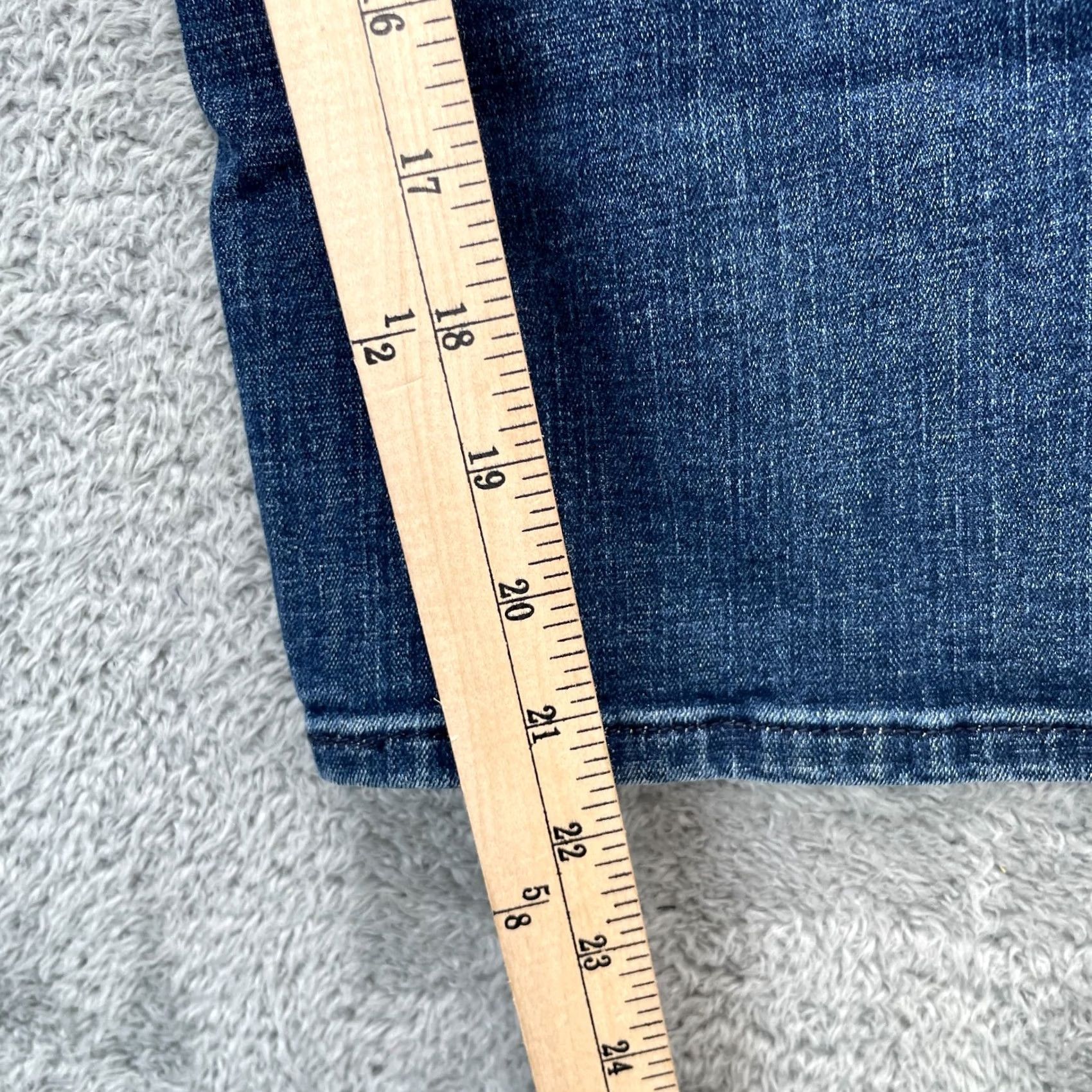 Levi's Levis Jeans Womens 6 Blue Cropped Wide-Leg Whiskered Denim Logo High Rise Cotton Jeans Size 28" / US 6 / IT 42 - 7 Thumbnail