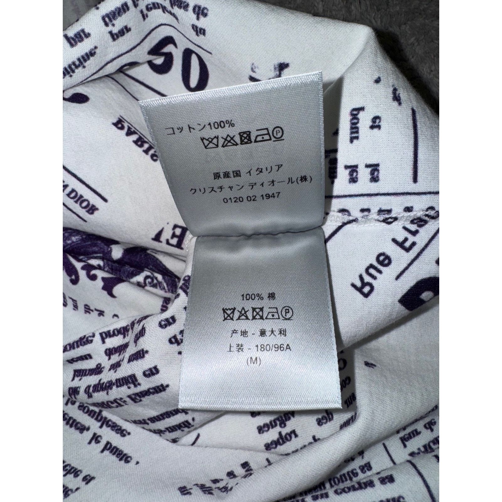 Dior x Daniel Arsham Logo Short Sleeve Shirt T-Shirt Medium