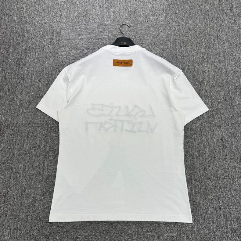 Louis Vuitton Louis Vuitton Embroidered Letter Short Sleeve Tee-2506 Size US M / EU 48-50 / 2 - 2 Thumbnail