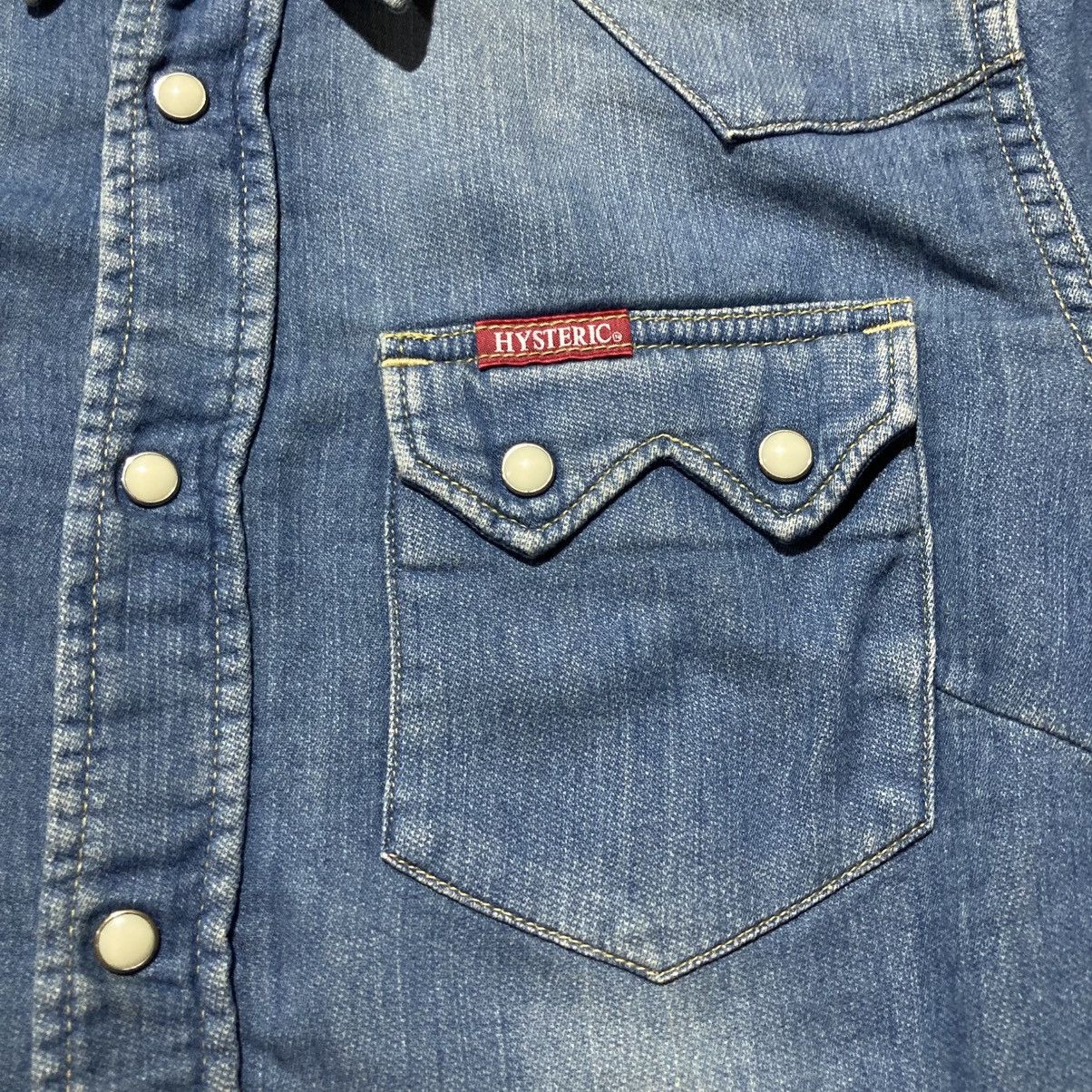 Hysteric Glamour Vintage Hysteric Glamour Western Shirt Denim Blue Jeans Size US S / EU 44-46 / 1 - 10 Thumbnail