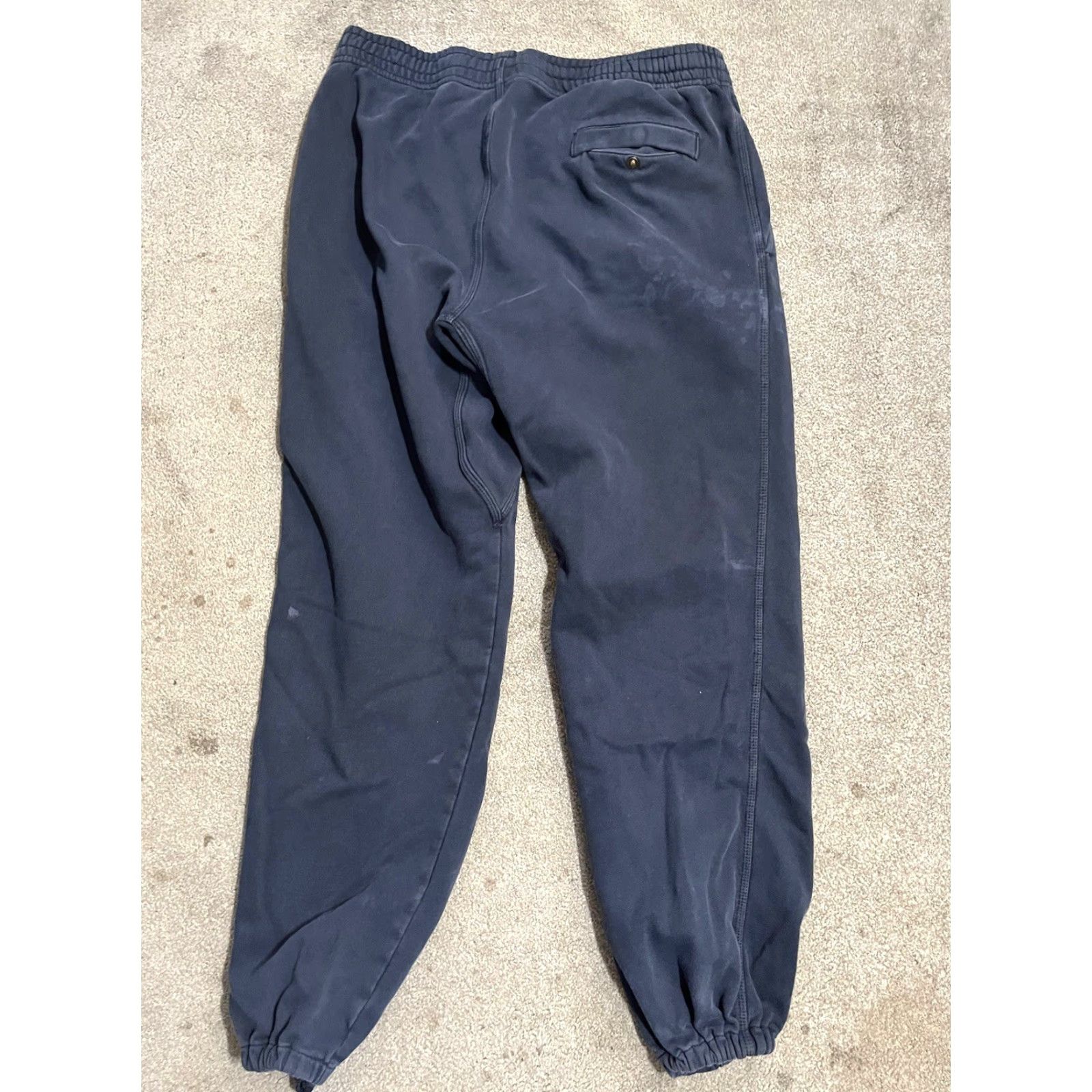 Nike Nike Sweatpants L Navy Blue Wide Leg Baggy Straight 611458-473 Mens Casual Size US 33 - 3 Thumbnail