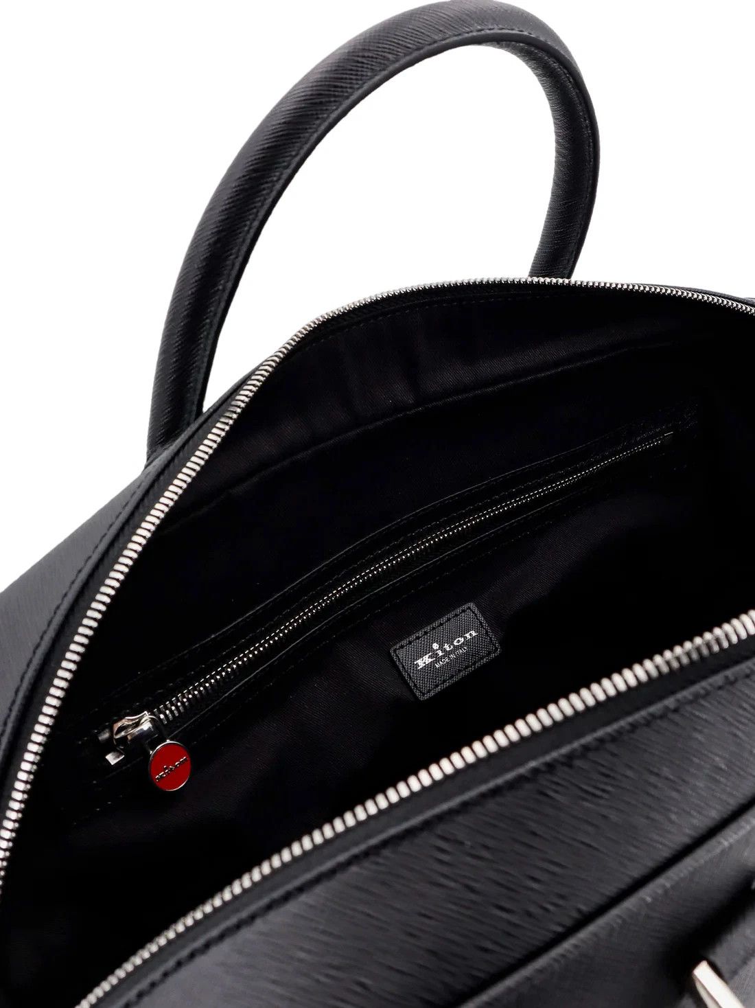 Kiton KITON Black Leather Briefcase New & Authentic Size ONE SIZE - 4 Thumbnail