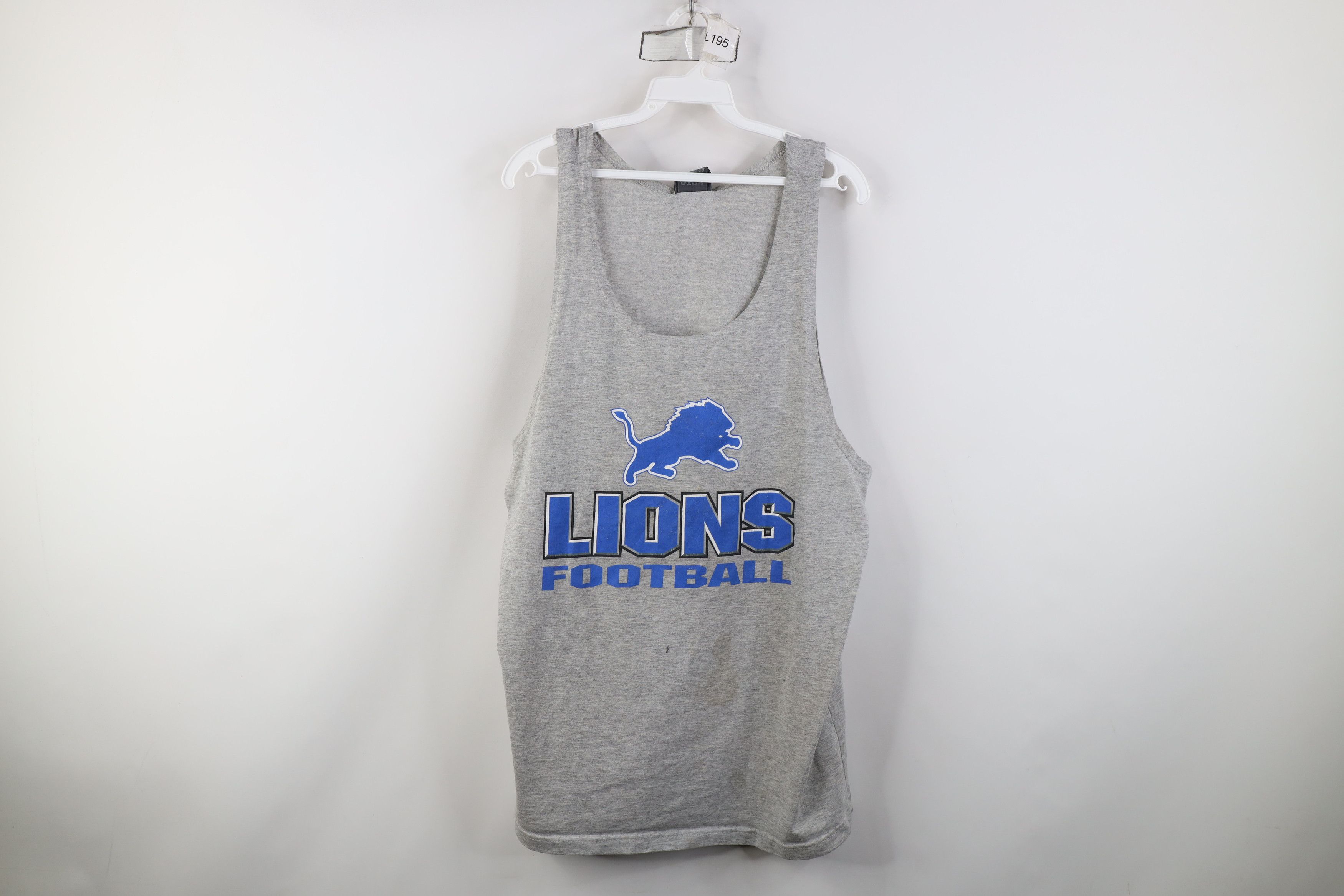 Vintage Vintage 90s Spell Detroit Lions Football Tank Top T-Shirt Size US L / EU 52-54 / 3 - 1 Thumbnail