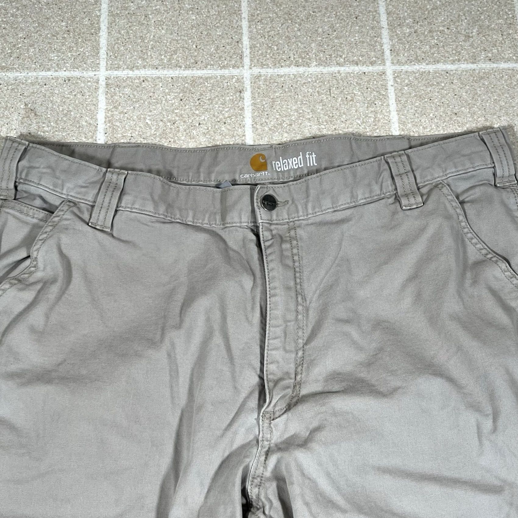 Carhartt Carhartt Carpenter Relaxed Fit Pants Men 42x32 Beige WeaR 102291 232 Size US 42 / EU 58 - 6 Thumbnail