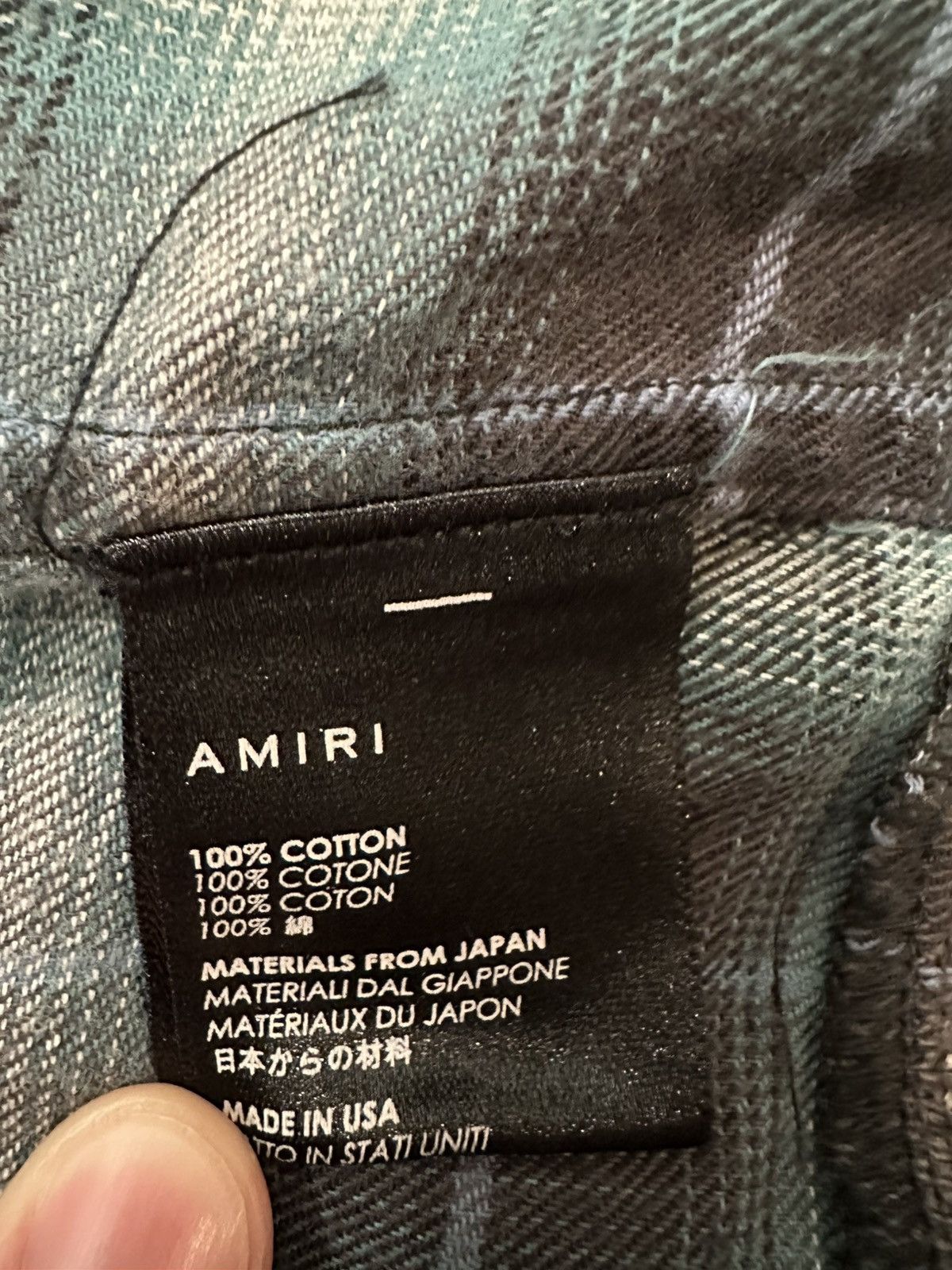 Amiri Distressed Amiri Flannel XL Size US XL / EU 56 / 4 - 4 Thumbnail