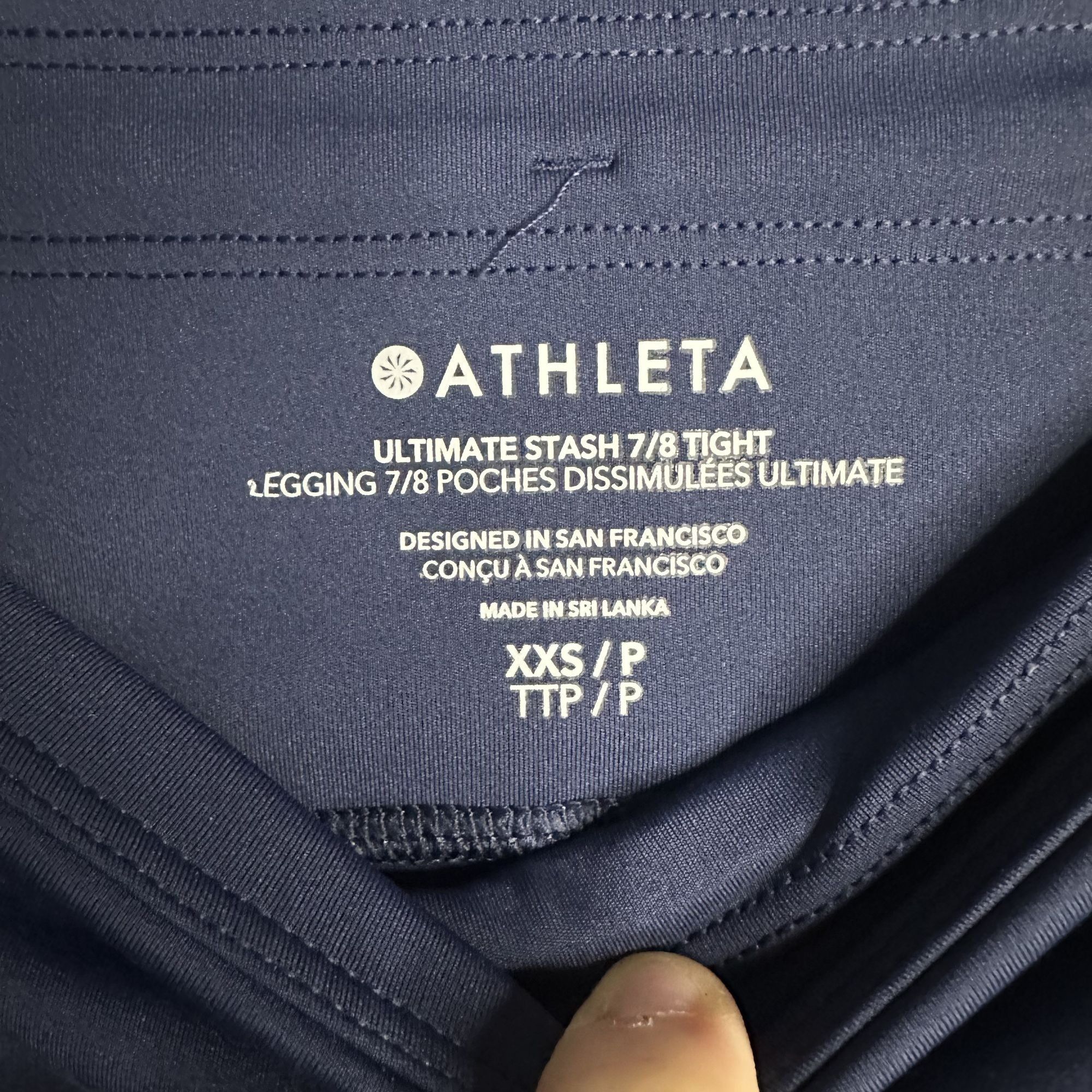 Athleta Athleta Ultimate Stash 7/8 Tight NWT Size XXS (Dress Blue) Size 24" / US 00 / IT 34 - 13 Thumbnail