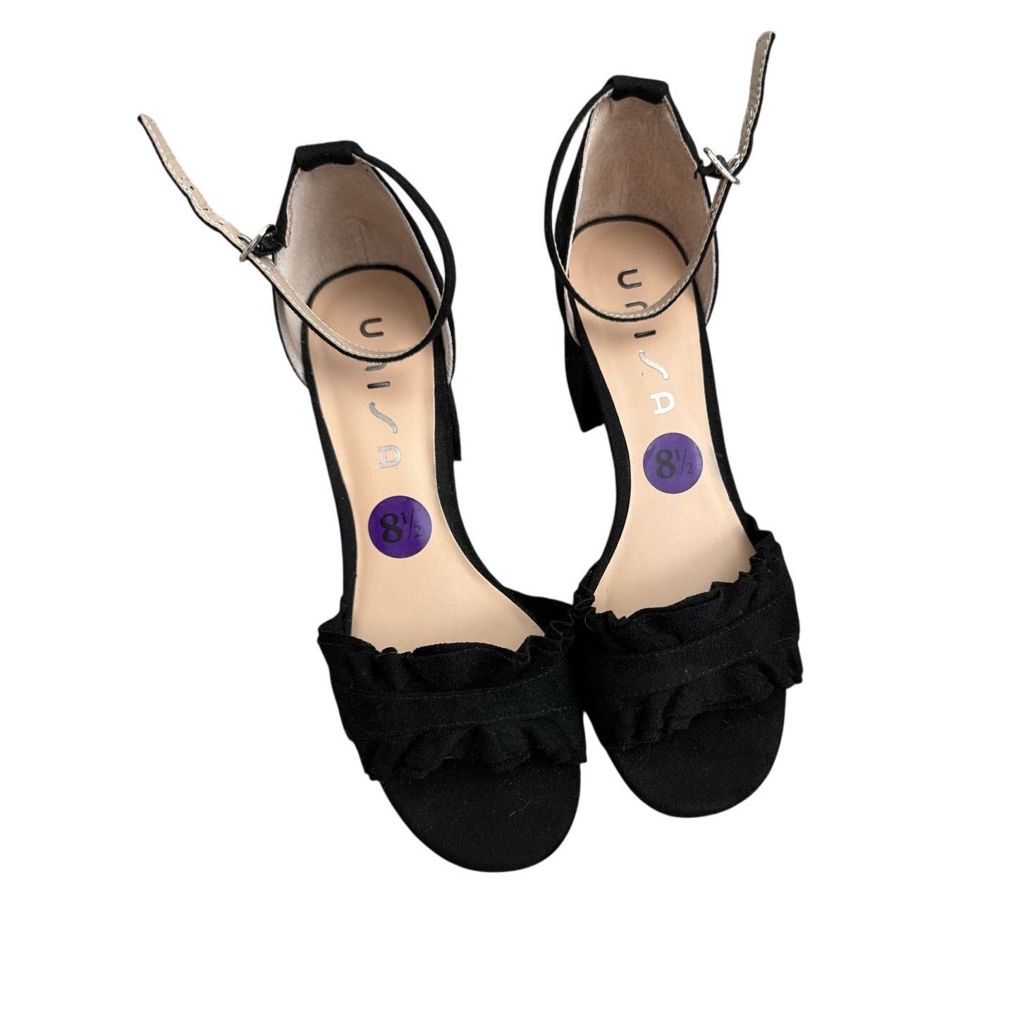 Other Unisa Black Ruffle Block Heel Sandals Size 8.5 Size US 8.5 / IT 38.5 - 1 Thumbnail