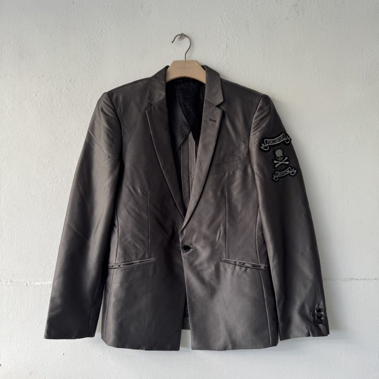 If Six Was Nine 2000s roen x semantic skull patches tailor blazer Size US L / EU 52-54 / 3 - 1 Thumbnail