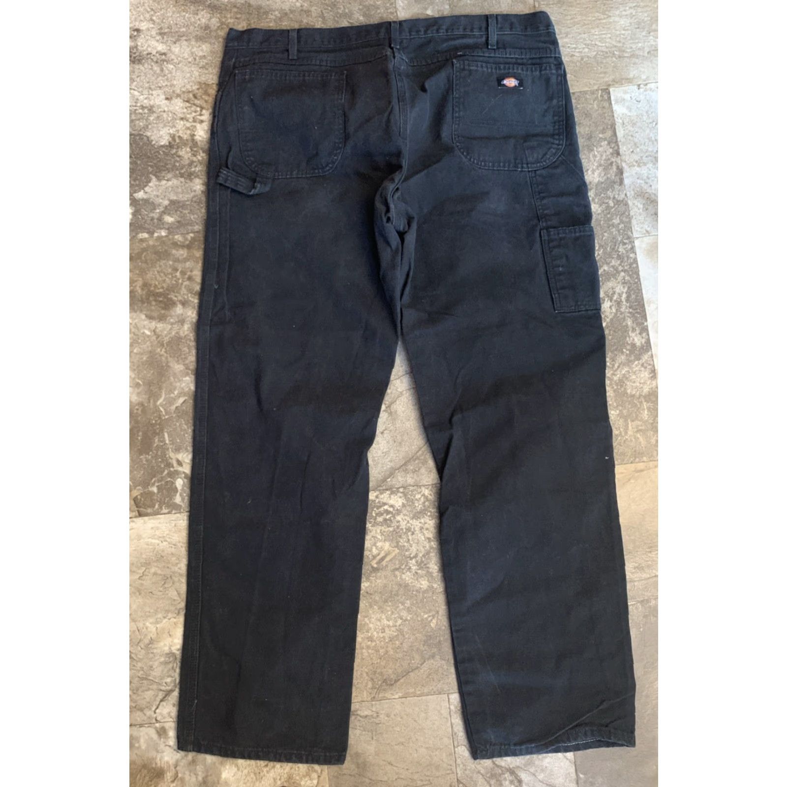 Dickies Dickies Jeans Mens 42 x34 Carpenter Denim Pants Wide-Leg Regular Inseam 34 Black Cotton Denim Outdoors Work Shirt? Size US 42 / EU 58 - 8 Thumbnail