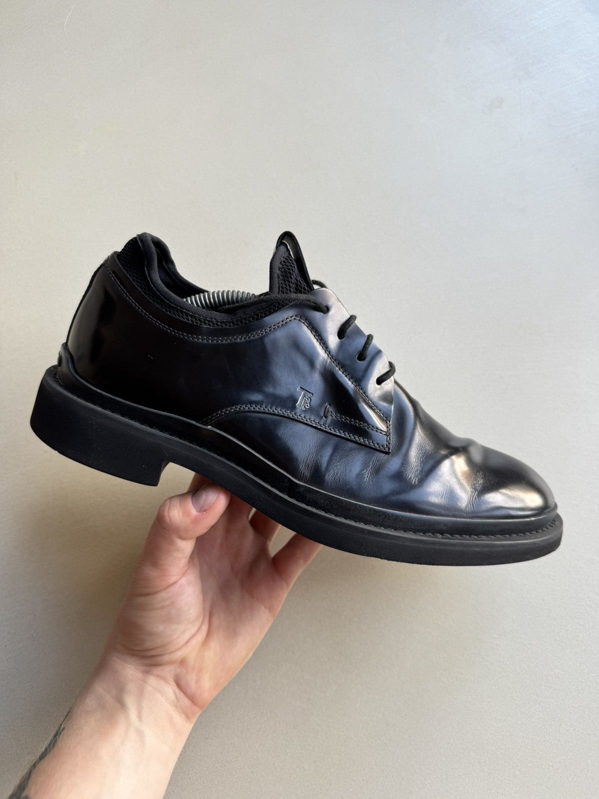 Tods Tod's Leather Derby Shoes in Black, Men's (Size 7)